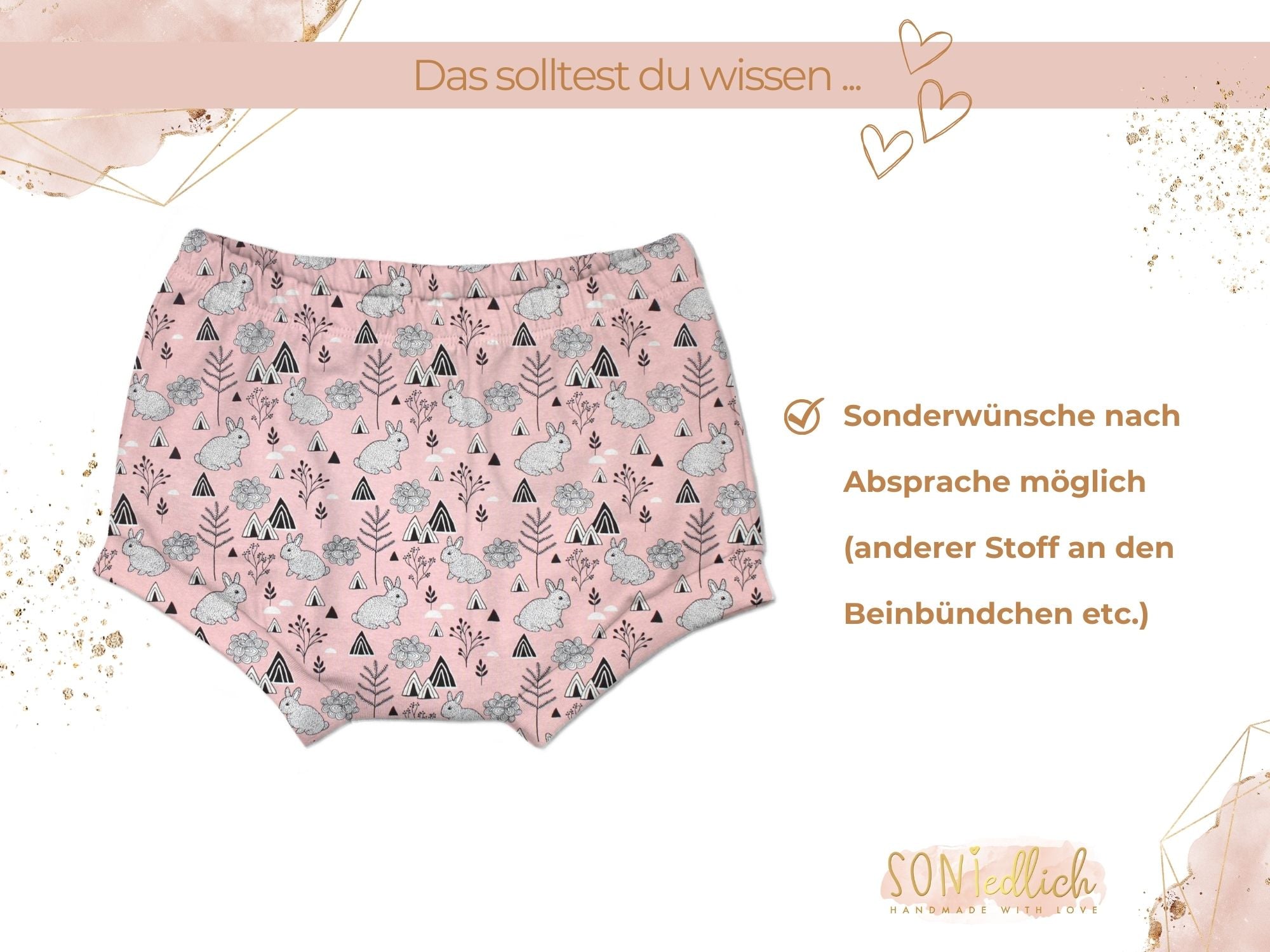 Bummie für Babys und Kinder „mountain bunny“ Sonderwünsche