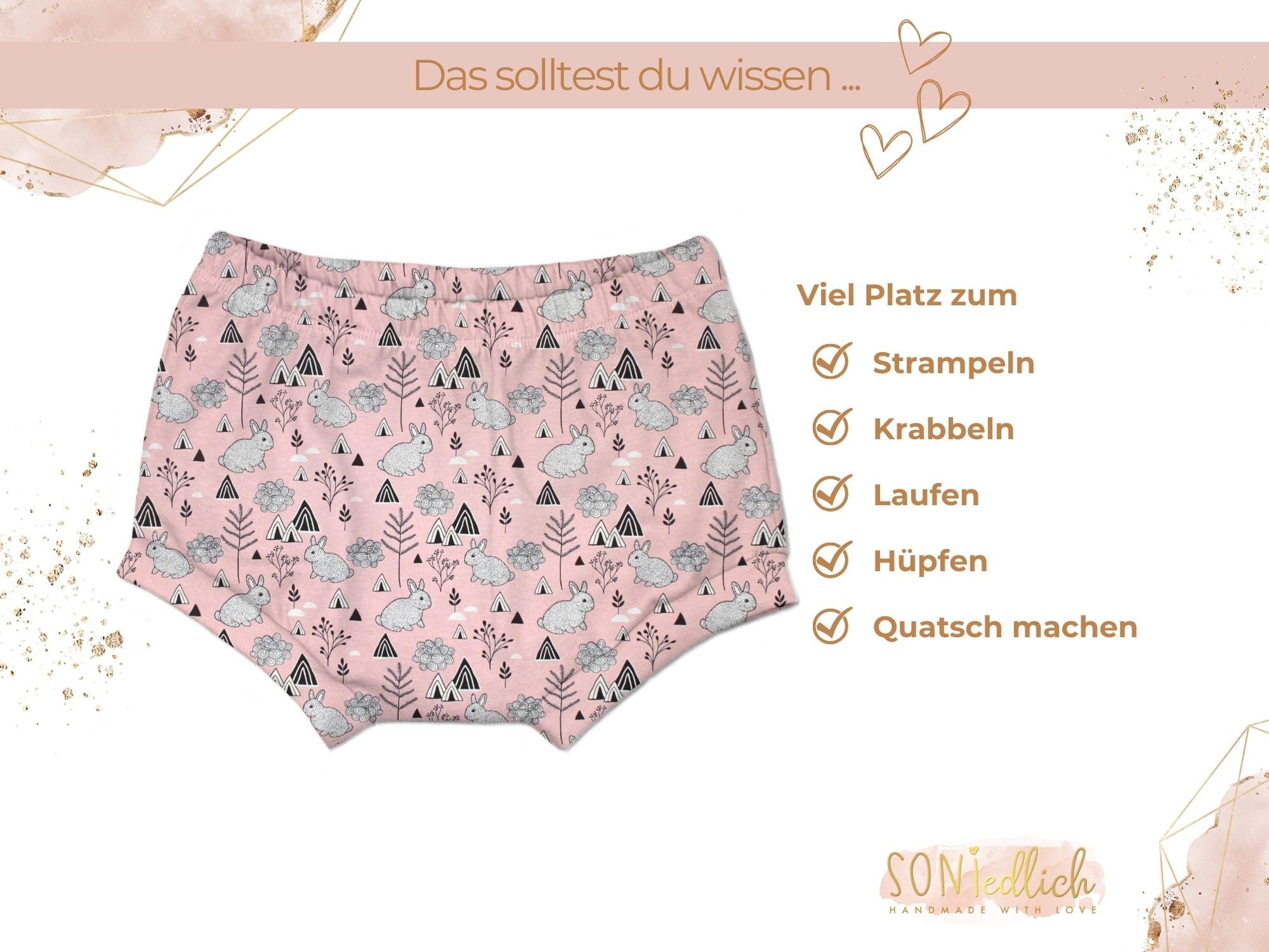 Bummie für Babys und Kinder „mountain bunny“ Beschreibung2