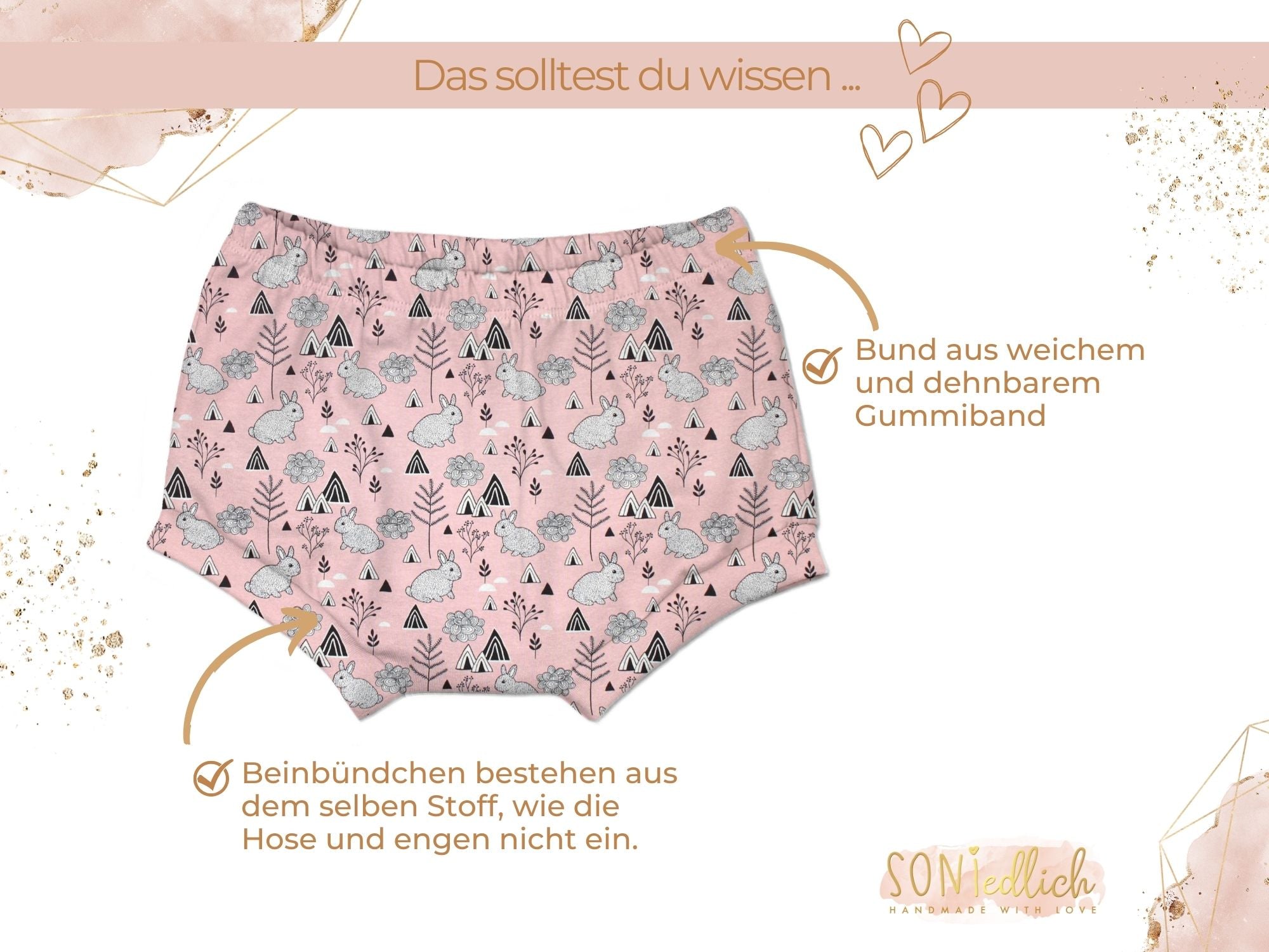 Bummie für Babys und Kinder „mountain bunny“ Details