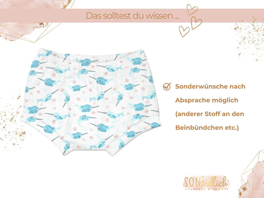 Bummie für Babys und Kinder „Narwal“ Sonderwünsche