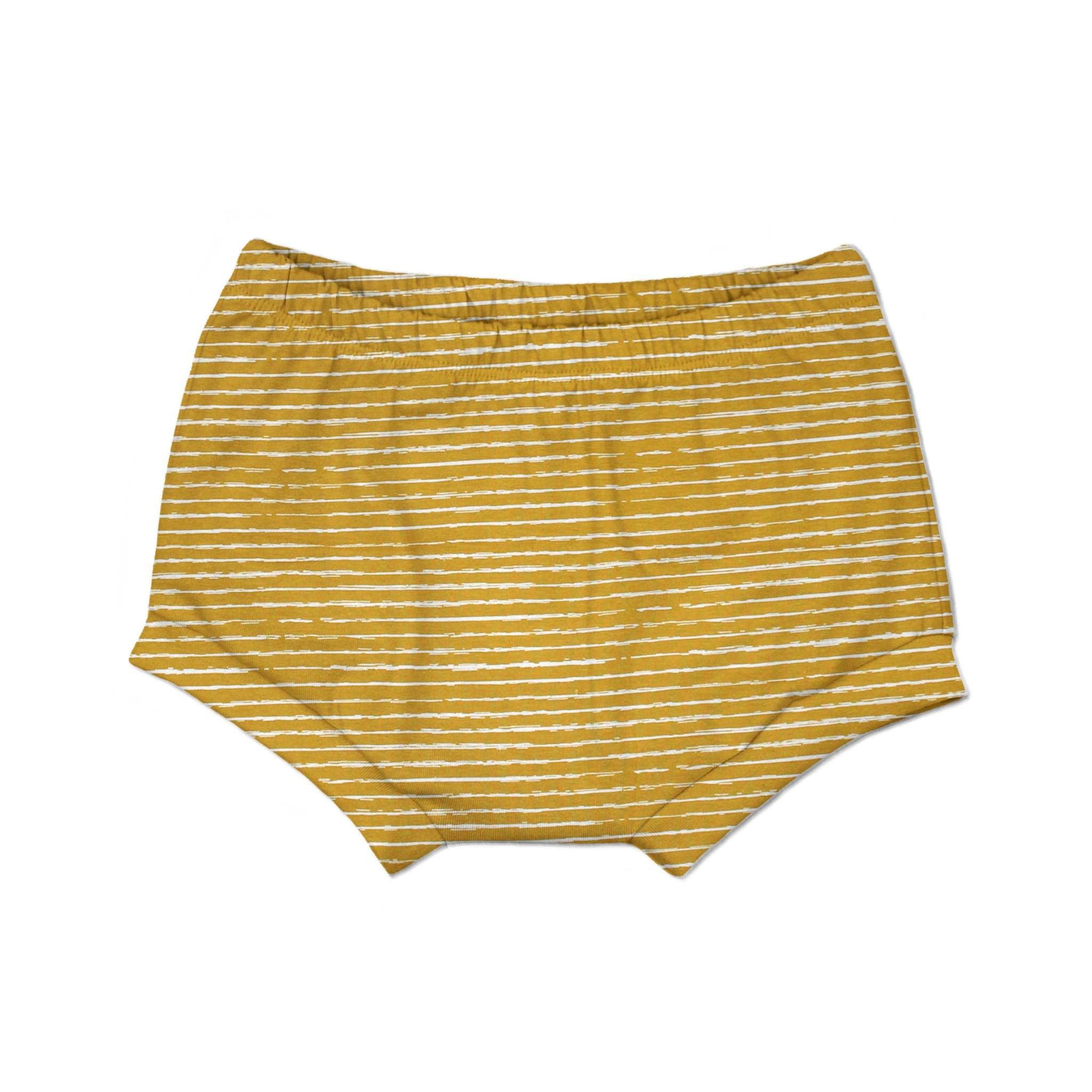 Bummie für Babys und Kinder „painted lines, senf“