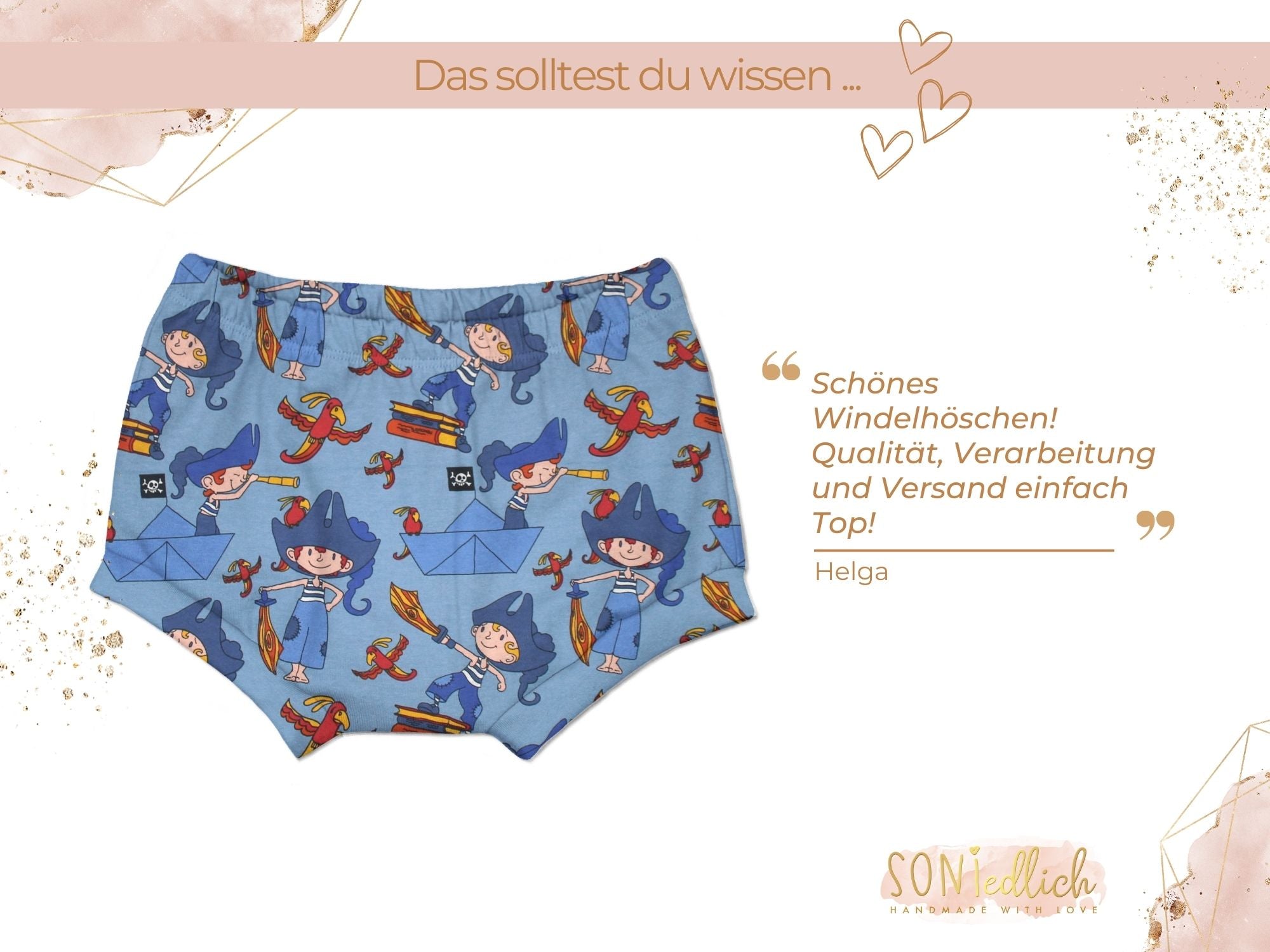 Bummie für Babys und Kinder „Papierschiffpiraten“ Bewertung