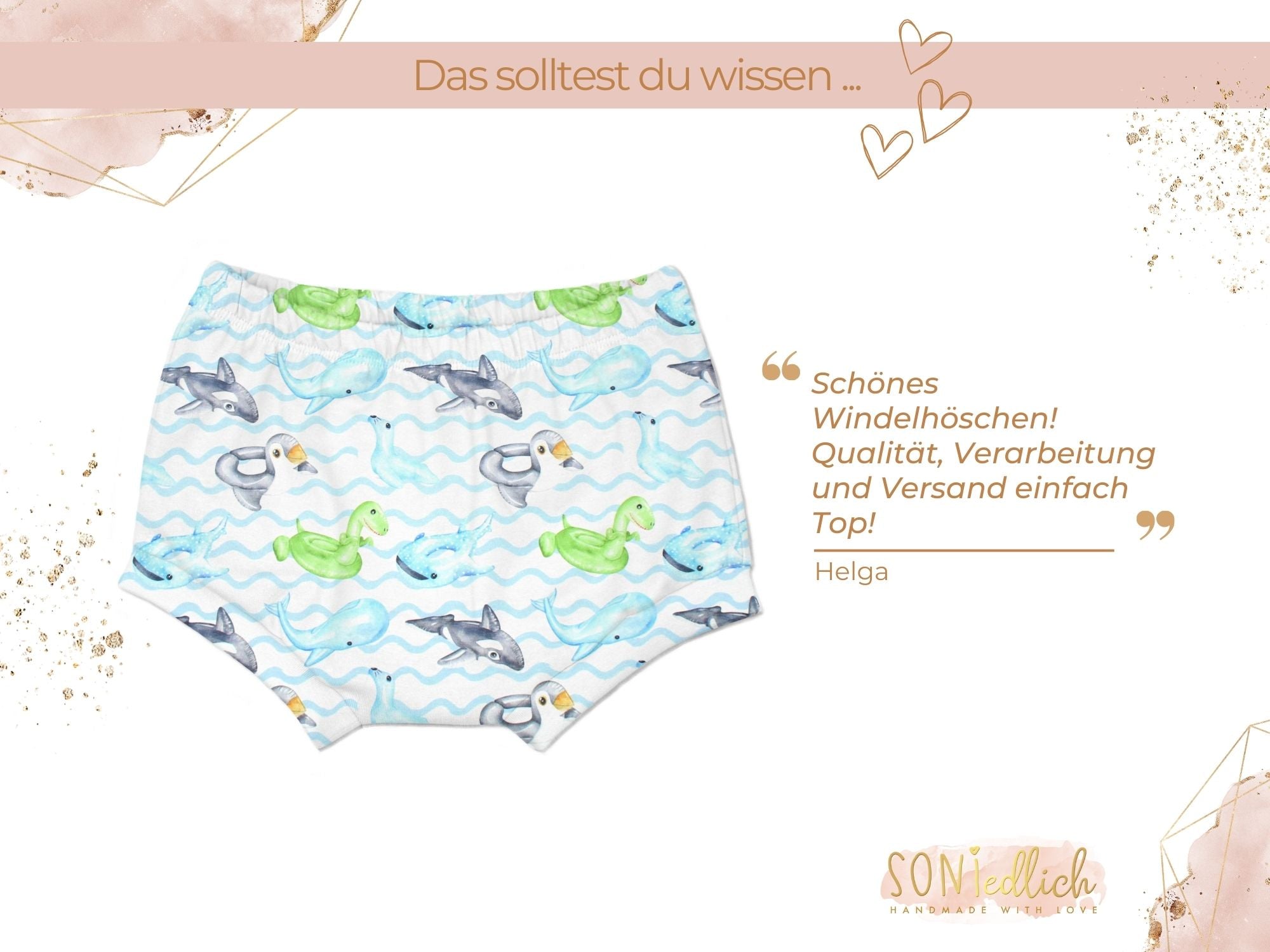 Bummie für Babys und Kinder „Schwimmreifentiere" Bewertung
