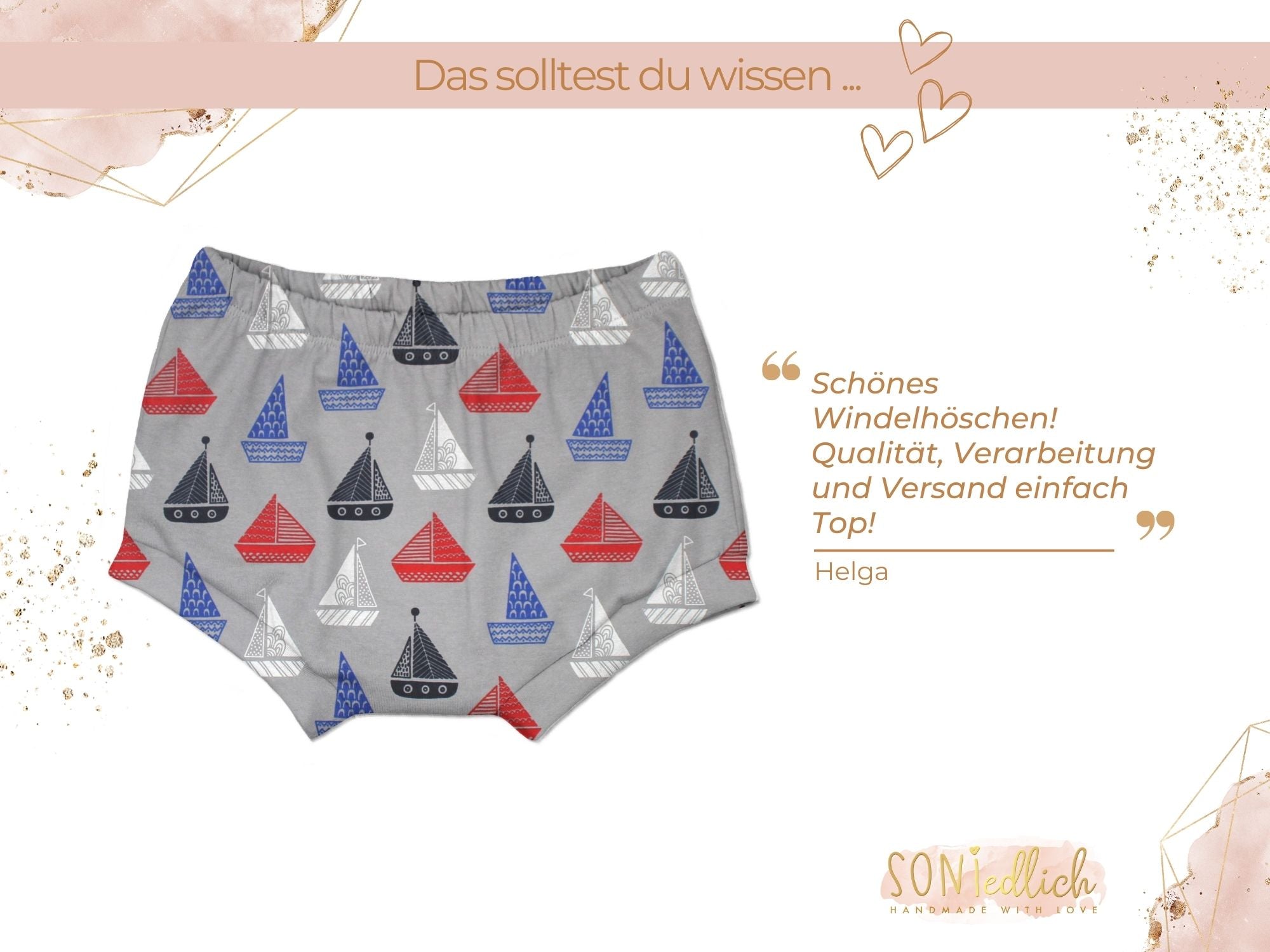 Bummie für Babys und Kinder „Segelboot“ Bewertung
