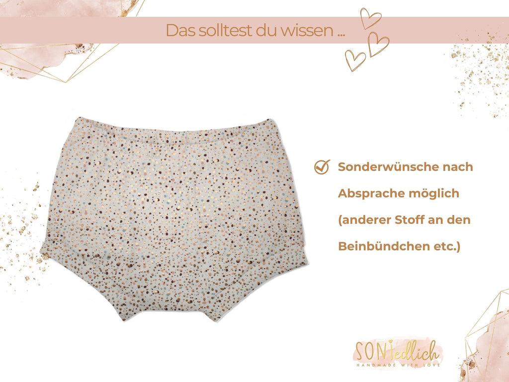 Bummie für Babys und Kinder „Sprenkel, gold“ Sonderwünsche