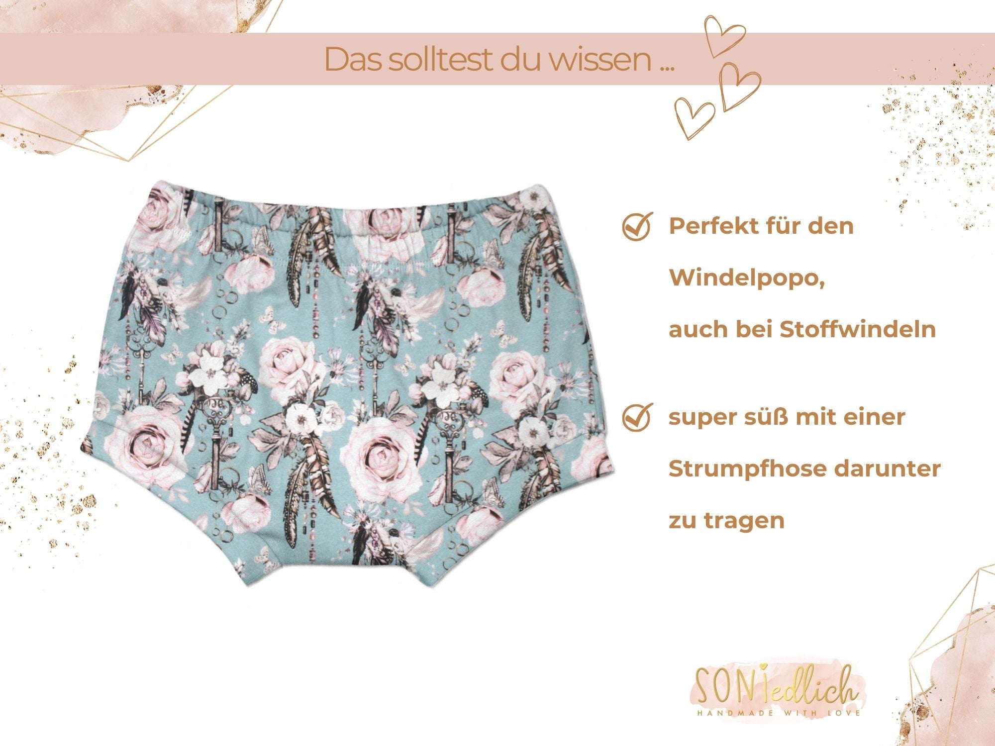 Bummie für Babys und Kinder „sweet keys“ Beschreibung1