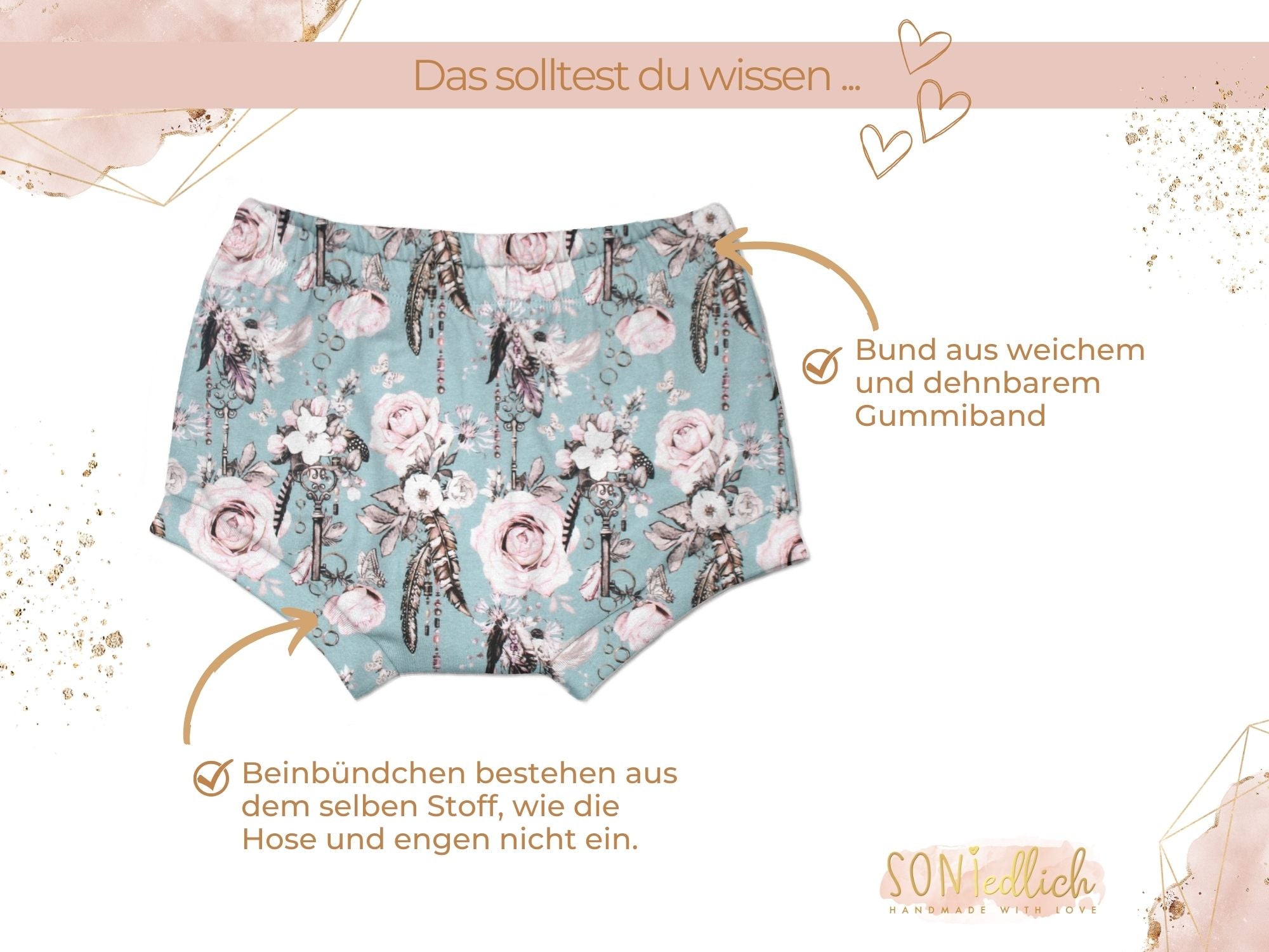 Bummie für Babys und Kinder „sweet keys“ Details