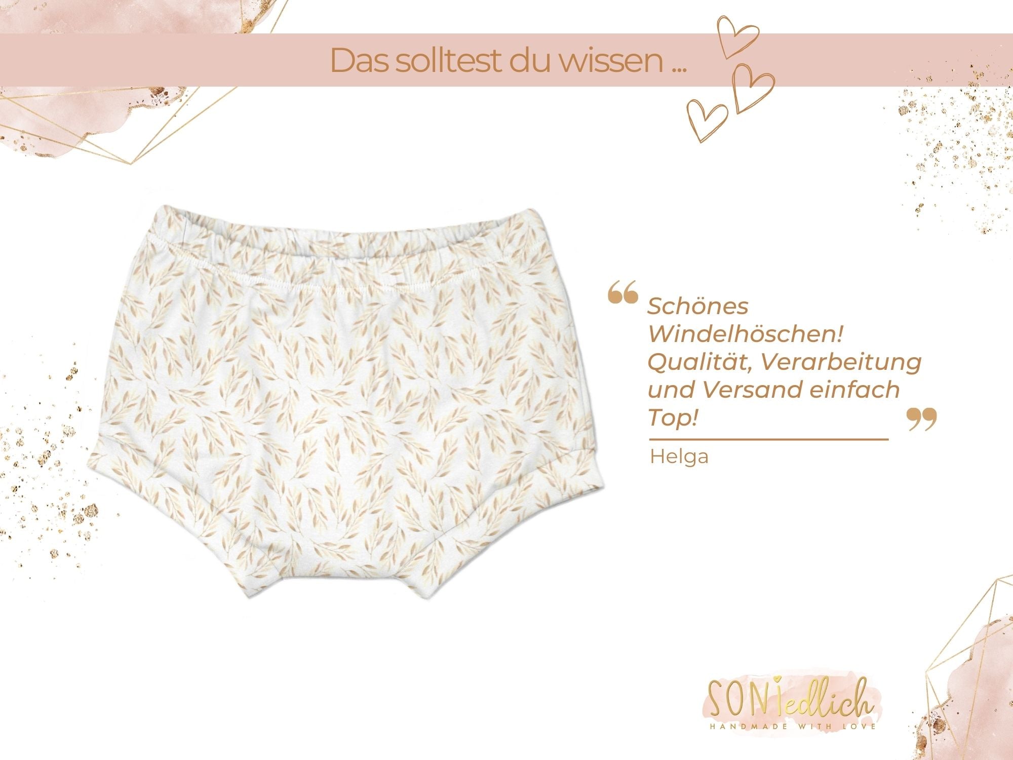 Bummie für Babys und Kinder „Weizenzweige“ Bewertung