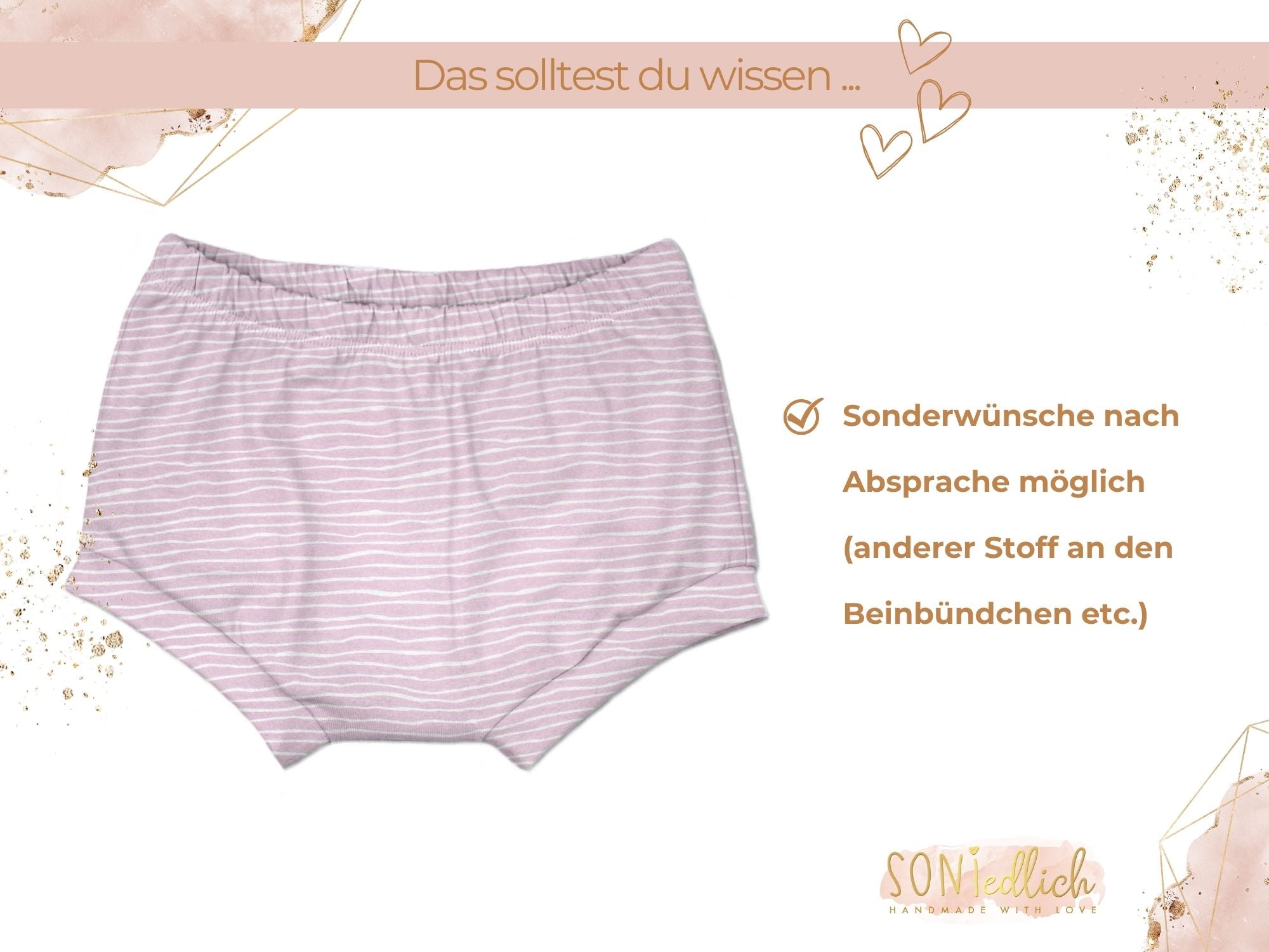 Bummie für Babys und Kinder „Wellen, rosa“ Sonderwünsche