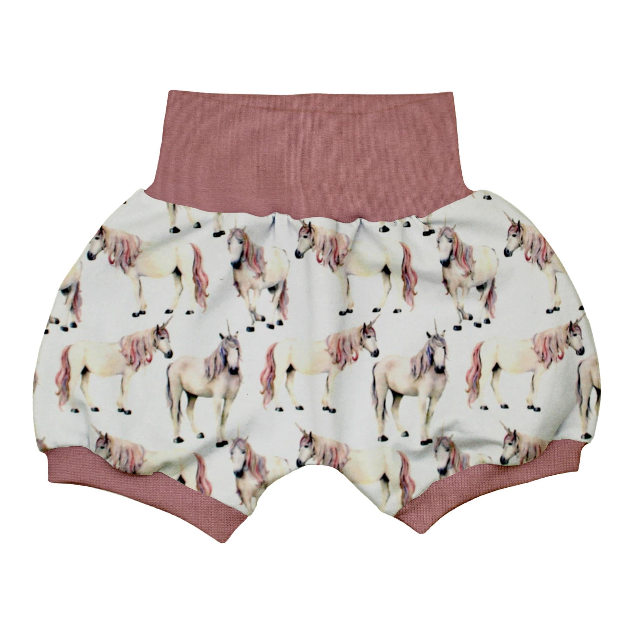 Kurze Pumphose für Babys und Kinder "Einhorn"