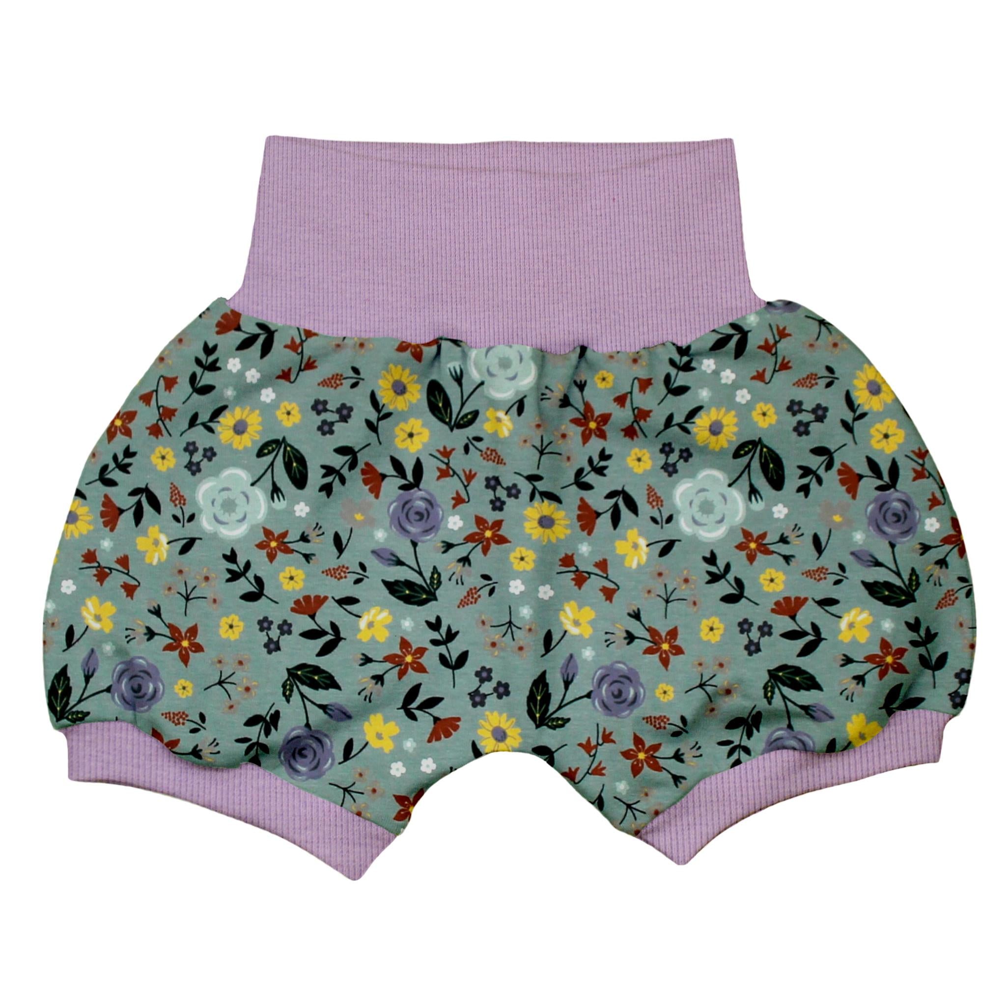 Kurze Pumphose für Babys und Kinder "Sommerwiese"