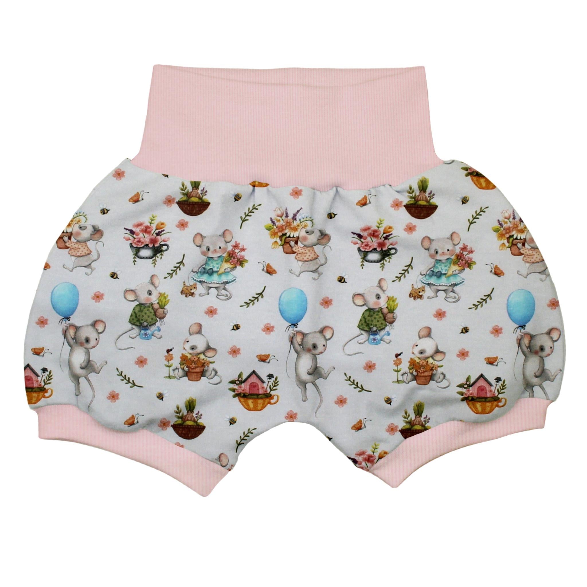 Kurze Pumphose für Babys und Kinder "sweet garden"