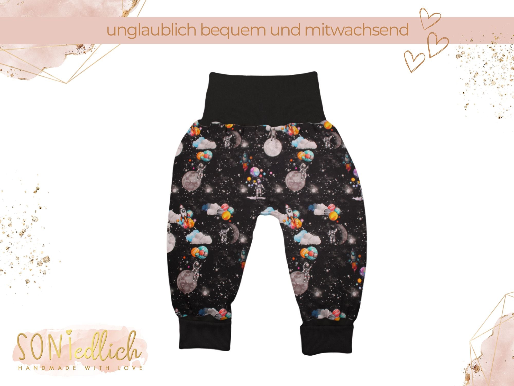 Lange Pumphose für Babys und Kinder „Astronaut“ Ansicht