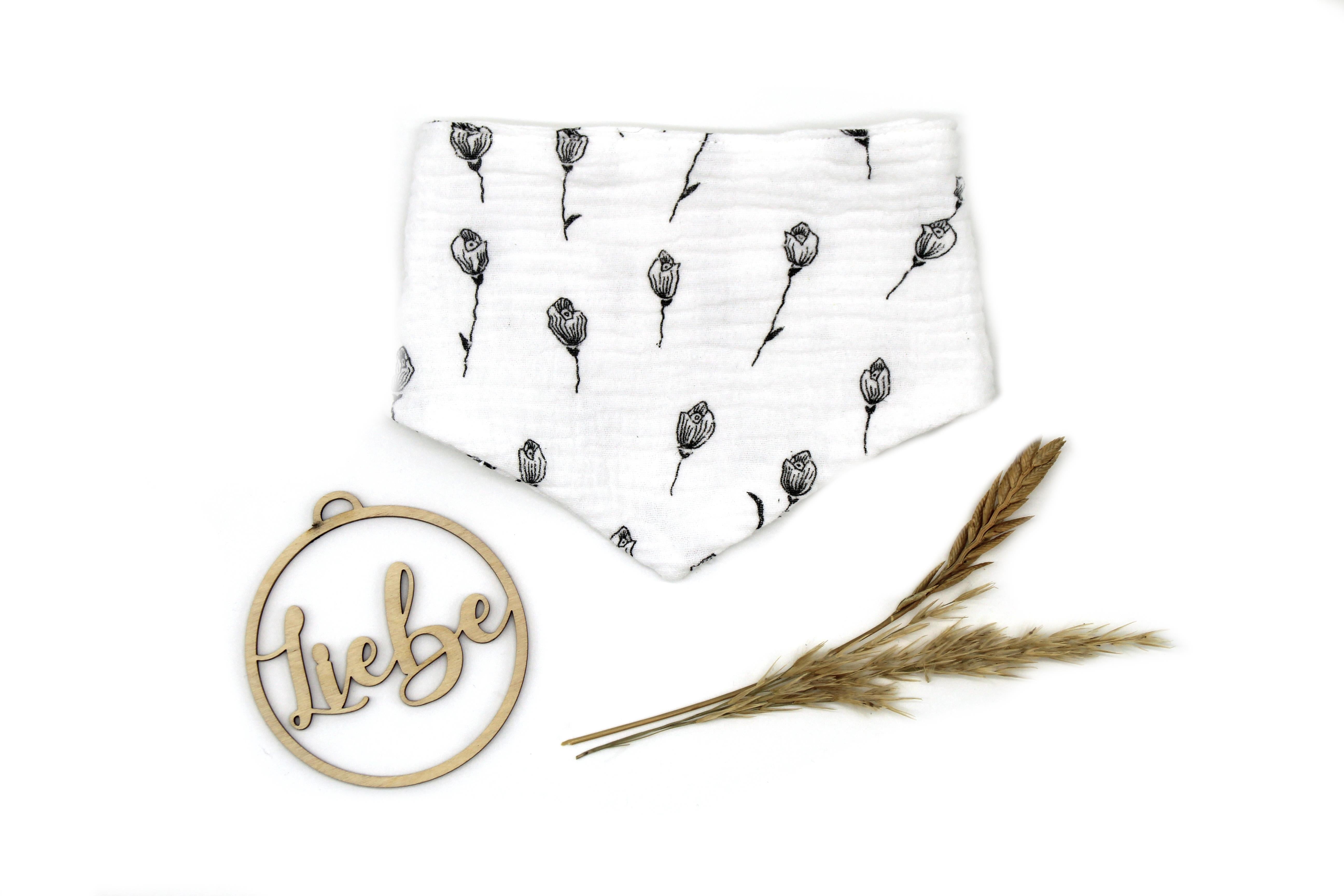 Musselintuch für Babys "Tulpen“