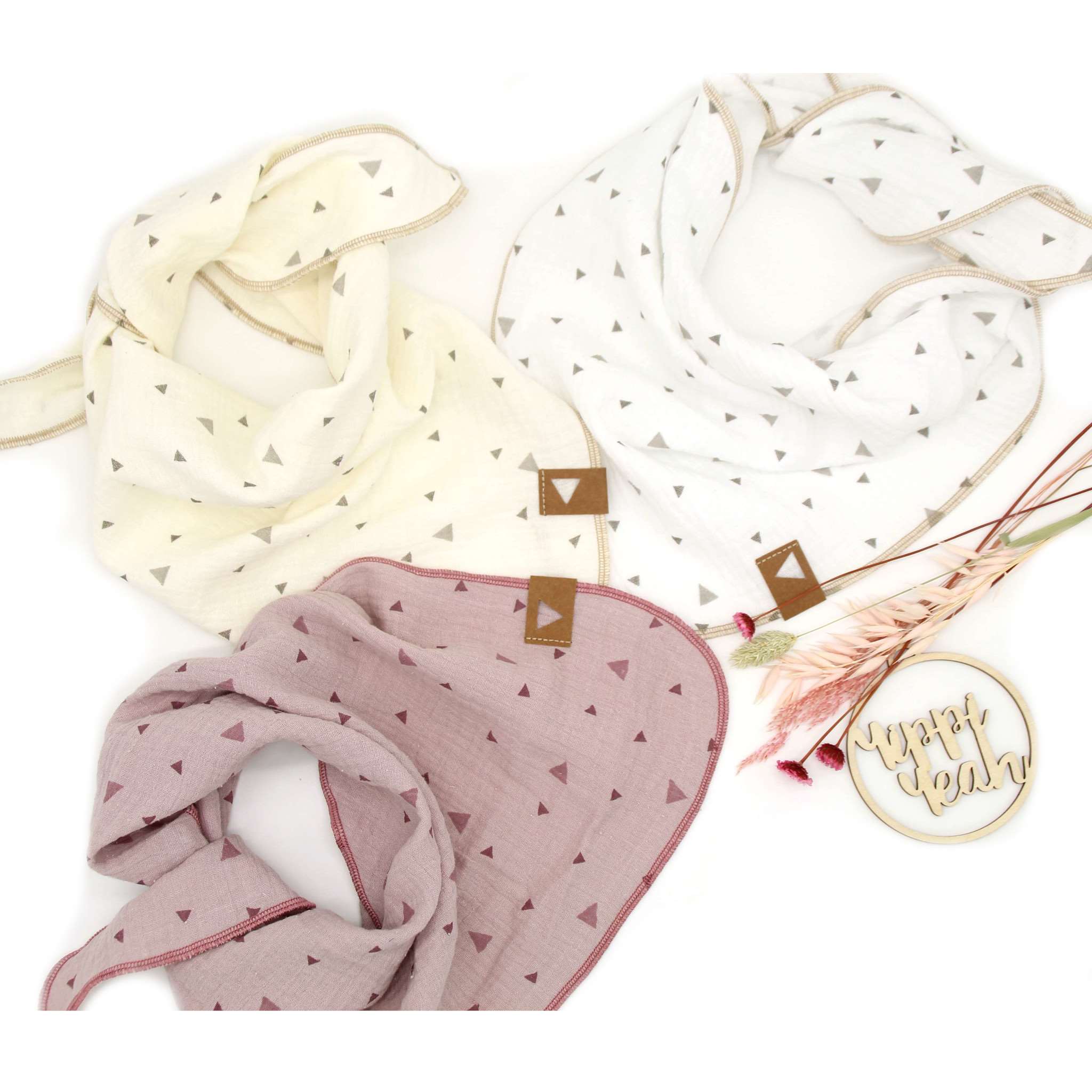 Musselintuch für Kinder "Dreiecke"