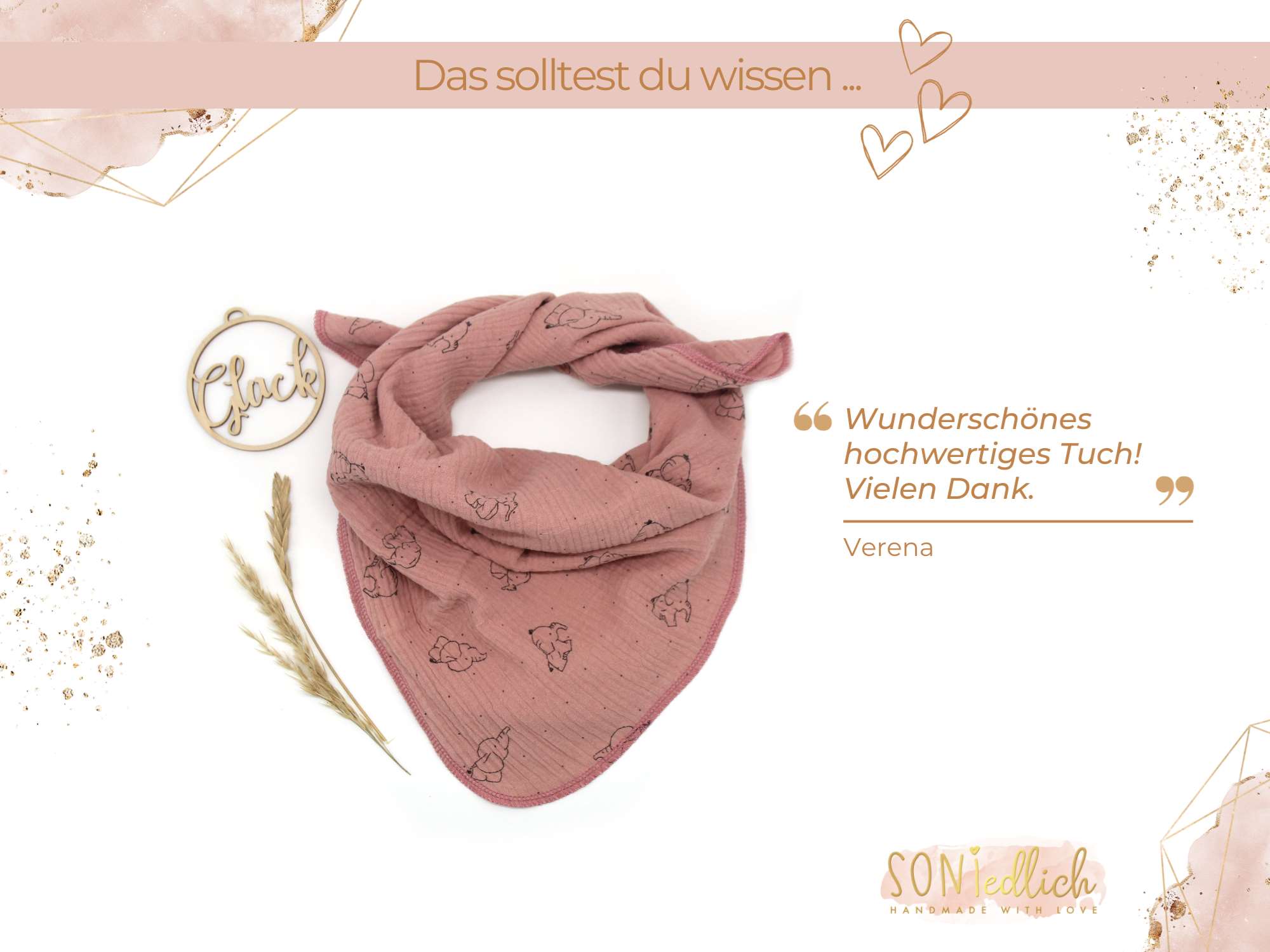 Musselintuch für Kinder „Elefanten“ Bewertung