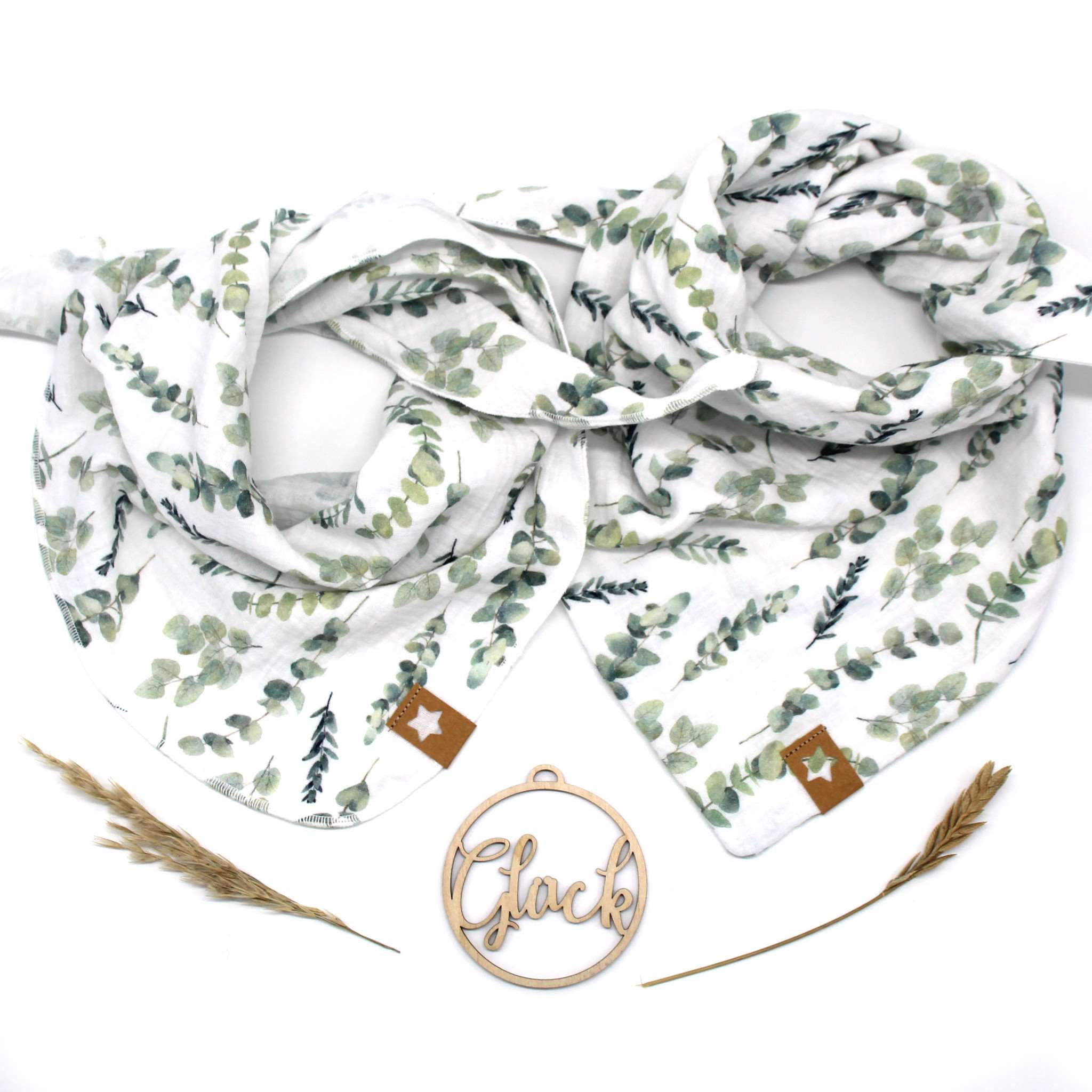 Musselintuch für Kinder "Eukalyptus"