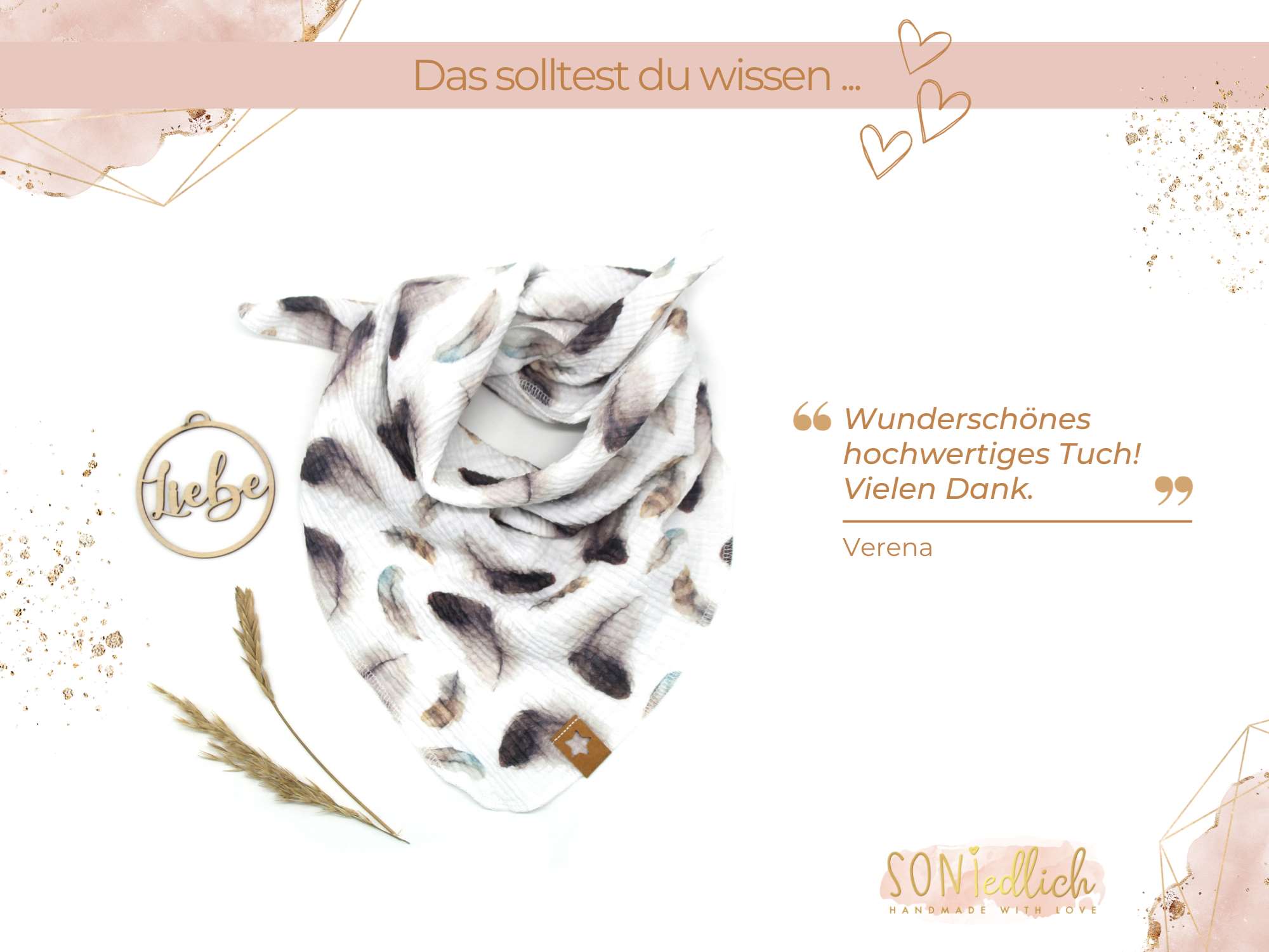 Musselintuch für Kinder „Federn“ Bewertung