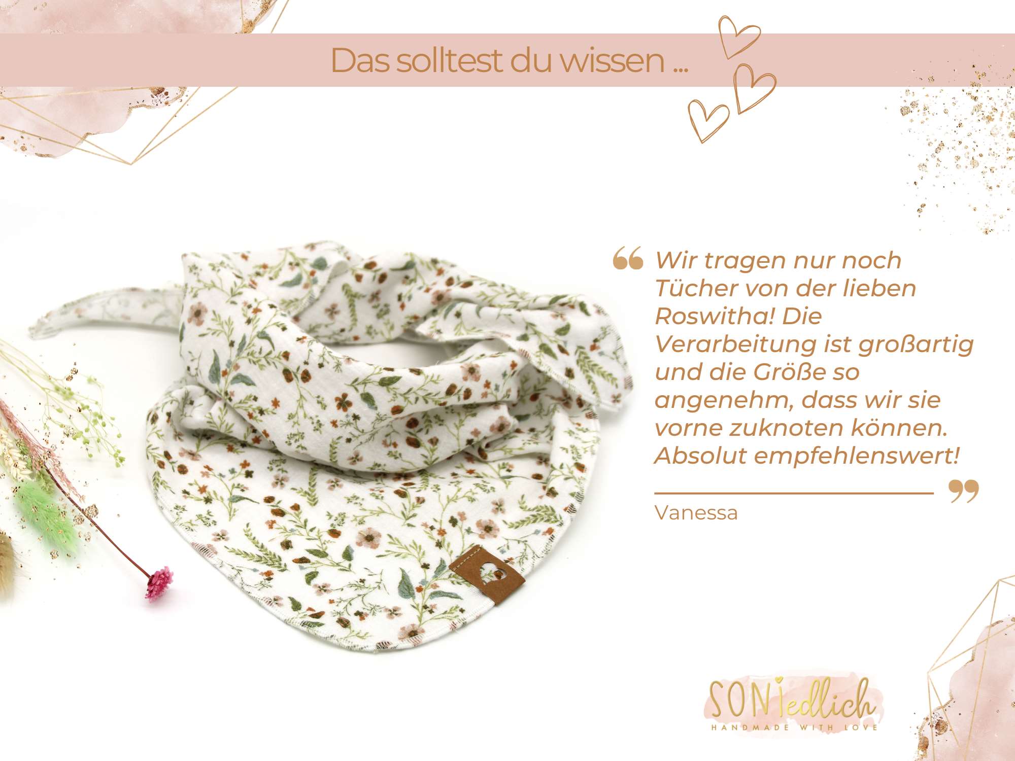 Musselintuch für Kinder "flower meadow" Bewertung