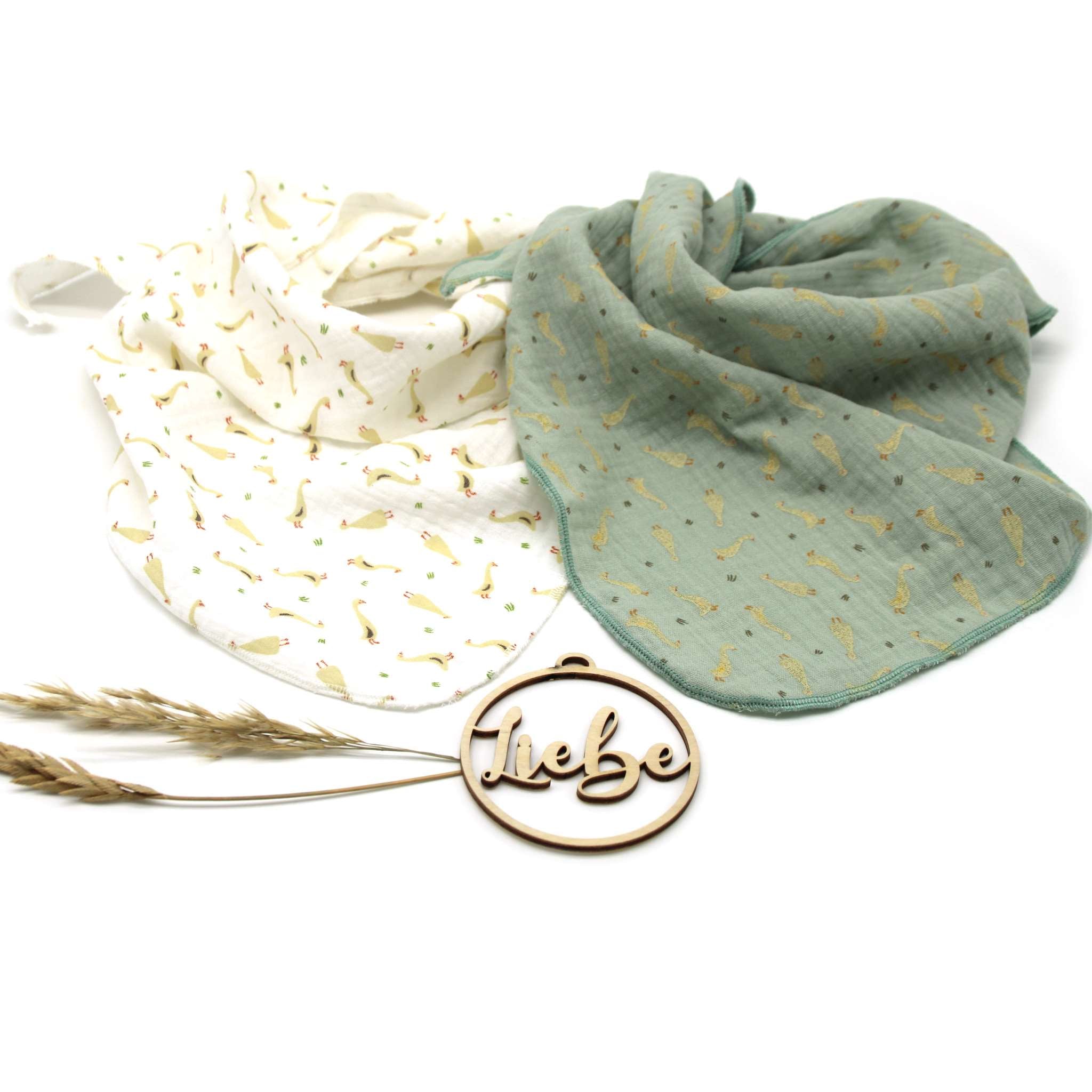 Musselintuch für Kinder "Gänse"