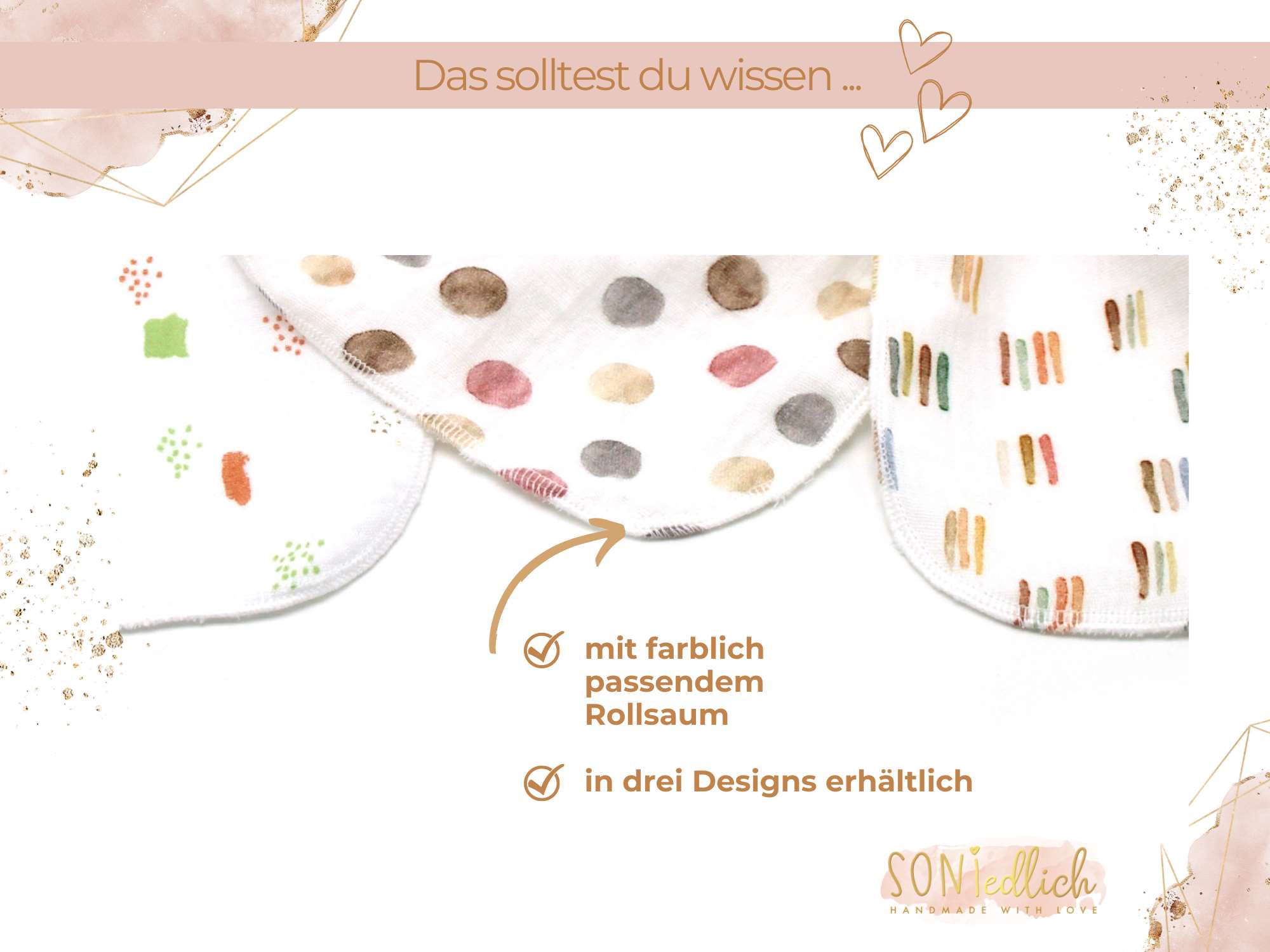 Musselintuch für Kinder "geometrics" Details