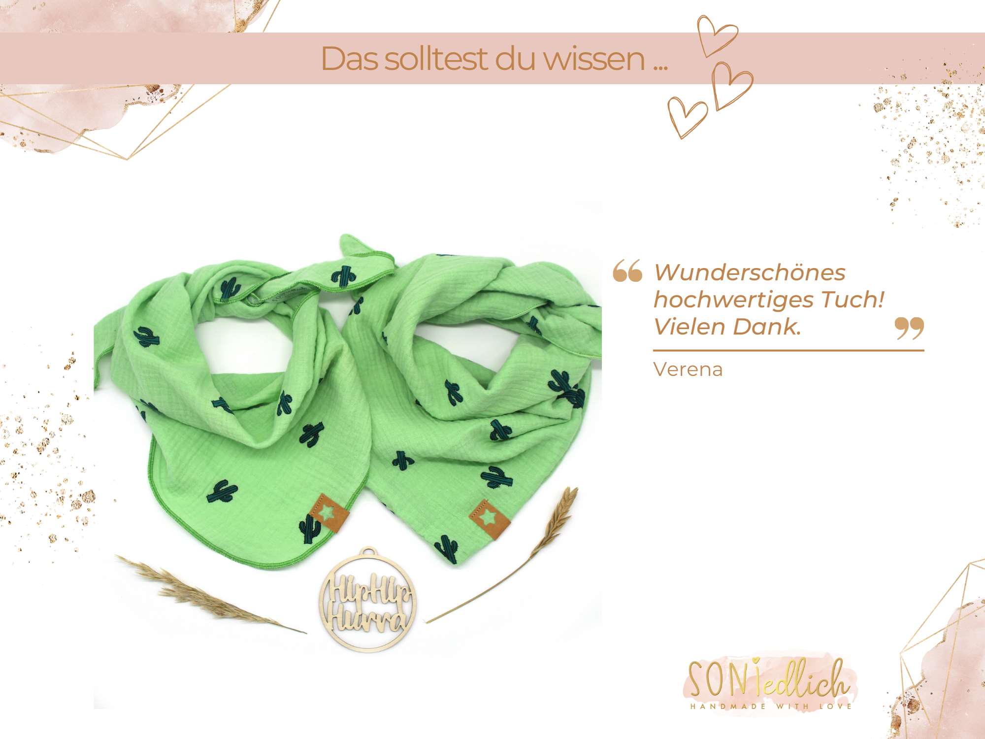 Musselintuch für Kinder "Kaktus" Bewertung