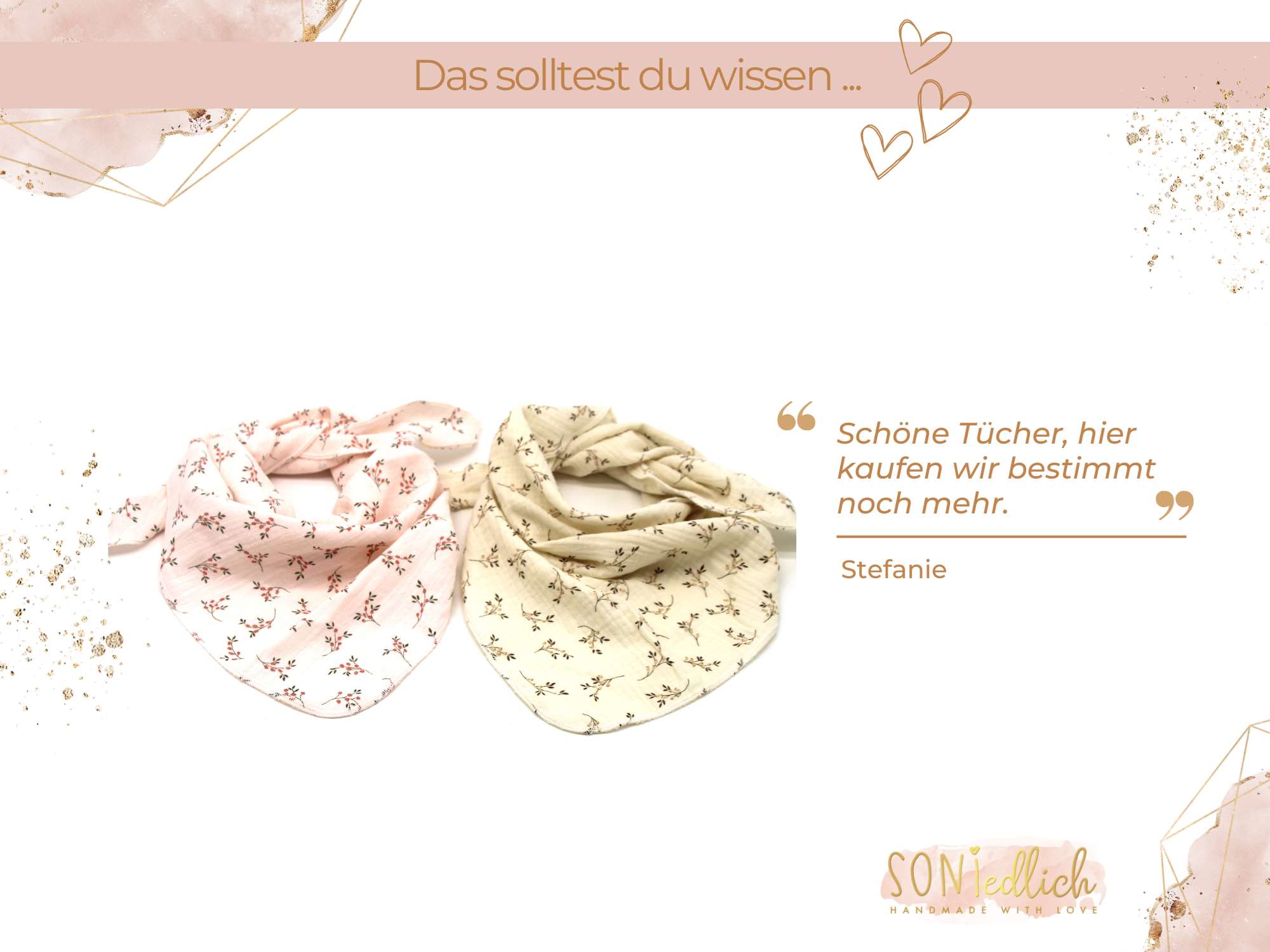 Musselintuch für Kinder "Stielblüten" Bewertung