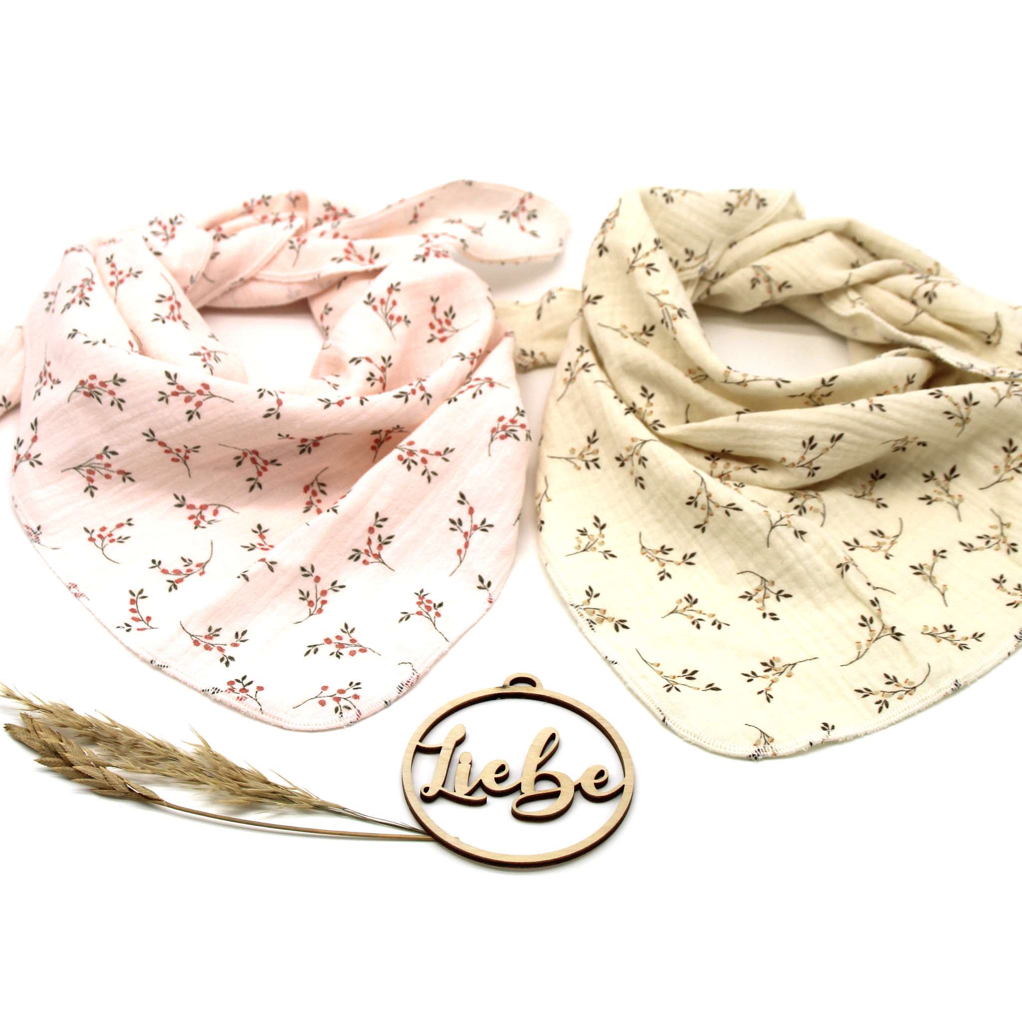 Musselintuch für Kinder "Stielblüten"