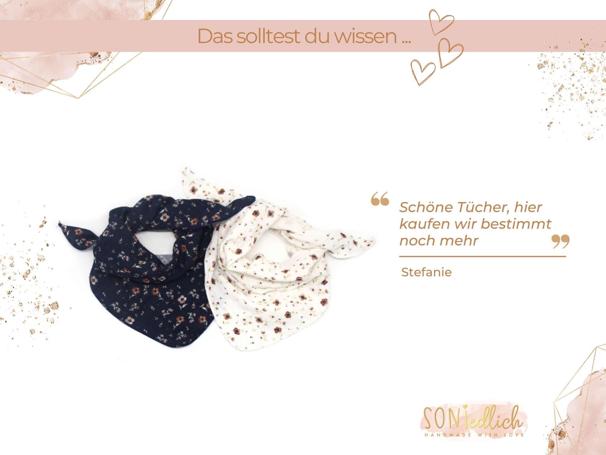 Musselintuch für Kinder "Streublümchen" Bewertung