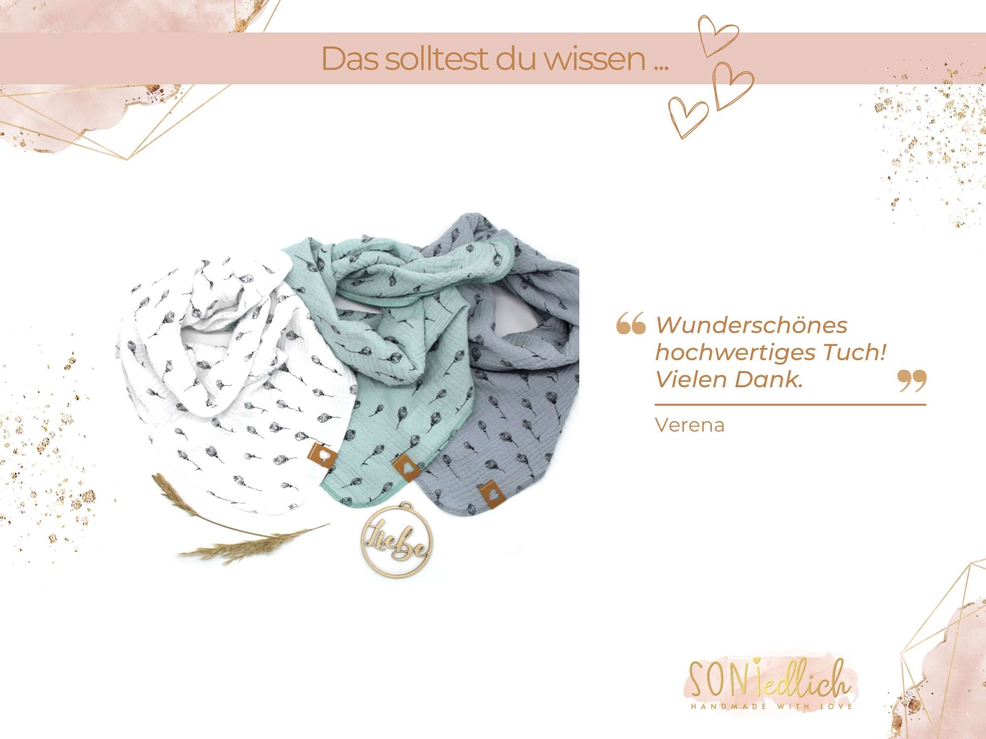 Musselintuch für Kinder „Tulpen“ Bewertung