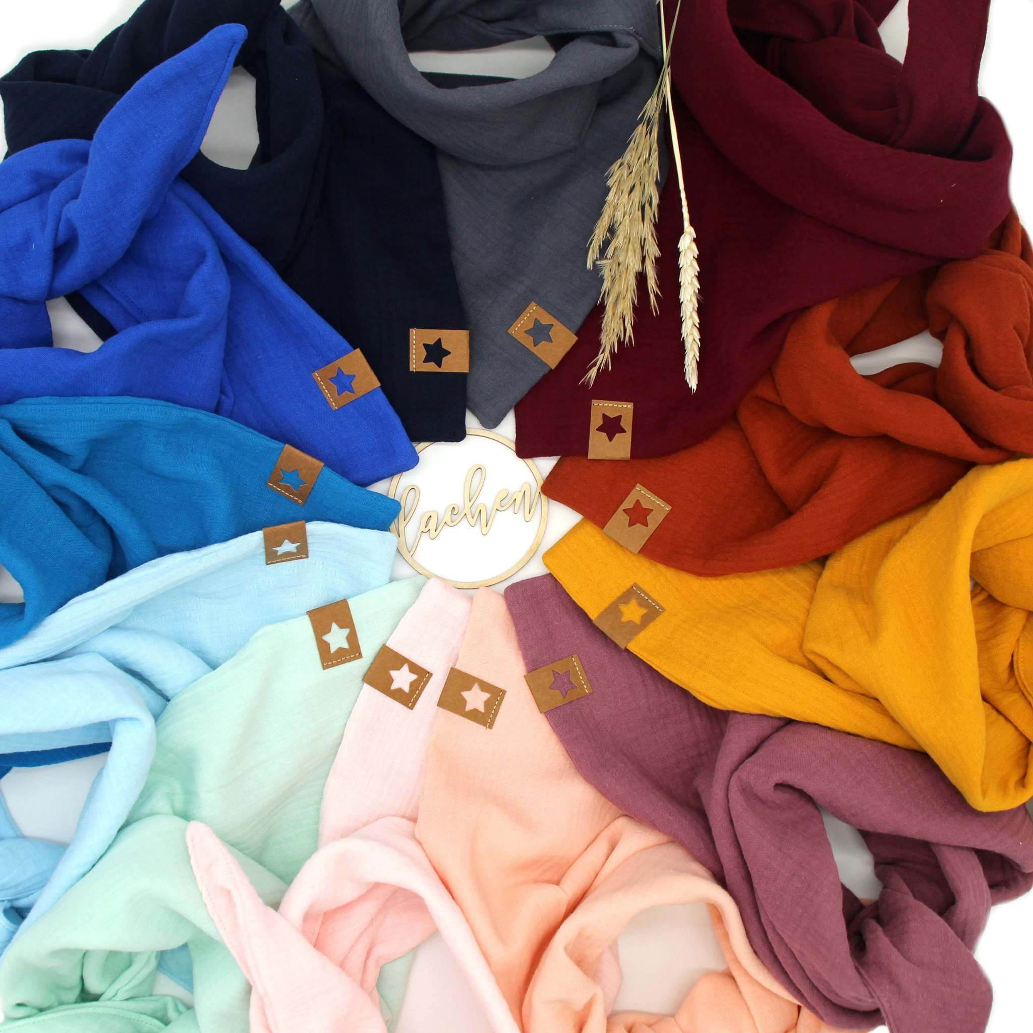 Musselintuch für Kinder „uni, doppellagig“