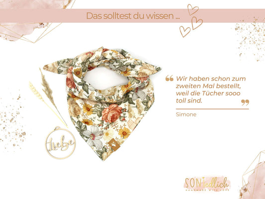 Musselintuch für Kinder "vintage flowers" Bewertung