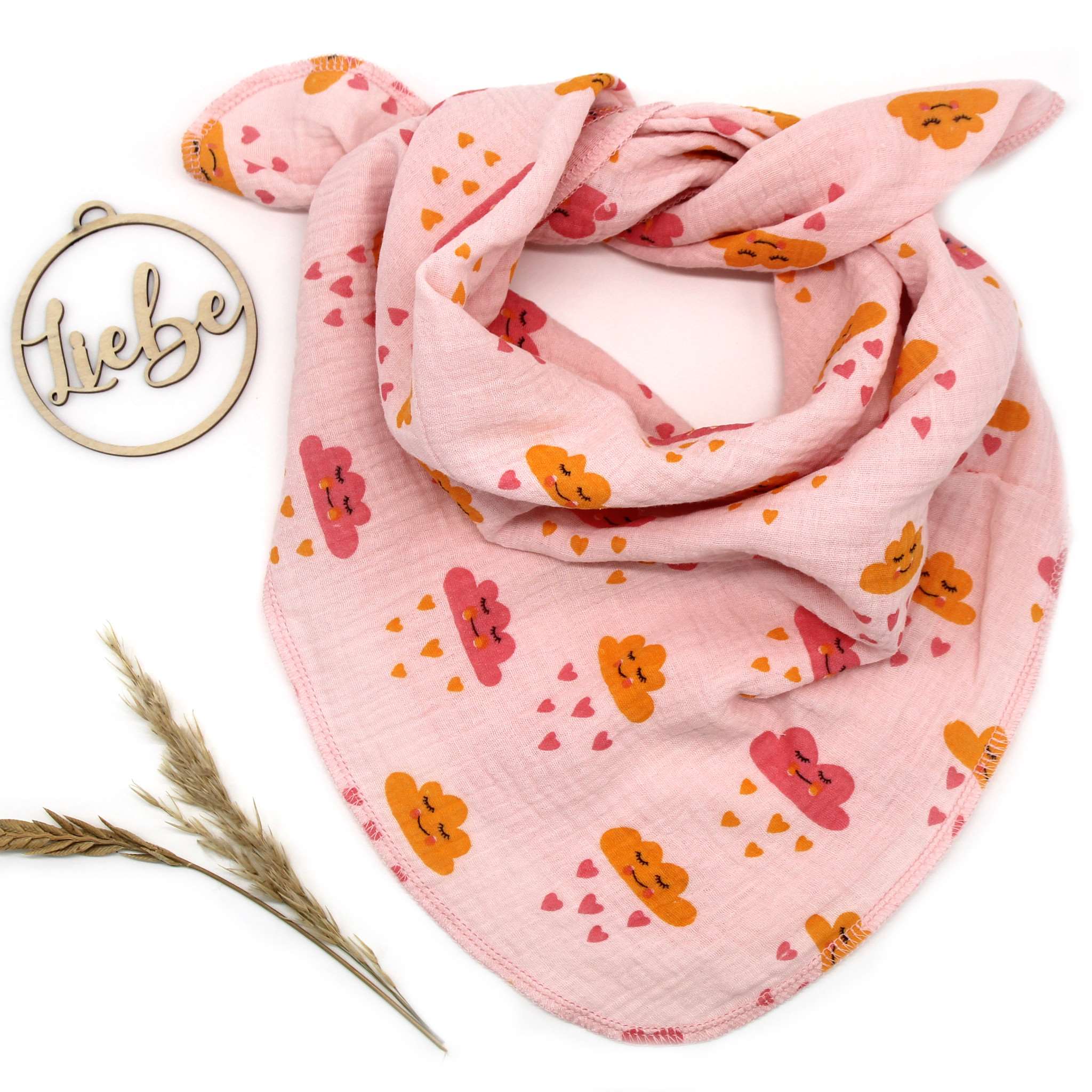 Musselintuch für Kinder „Wolken“