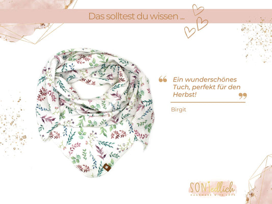 Musselintuch XXL für Erwachsene „lovely leaves" Bewertung