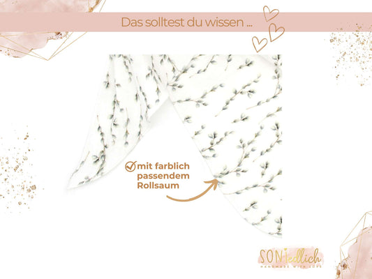 Musselintuch XXL für Erwachsene „willow“ Details