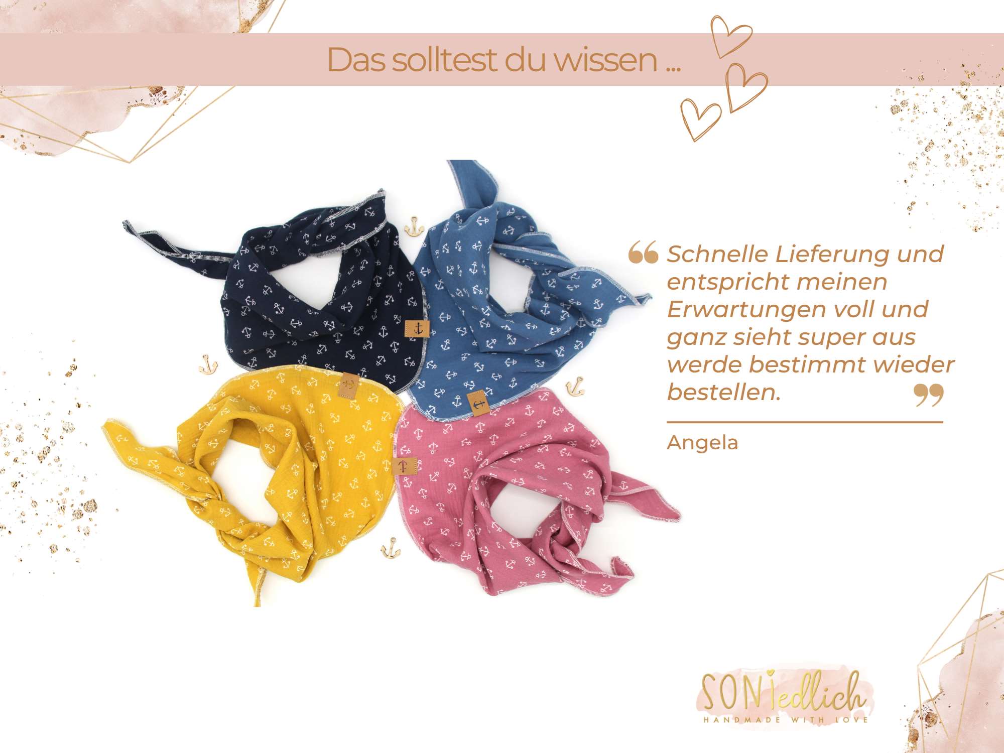 Musselintuch für Kinder "Anker" Bewertung