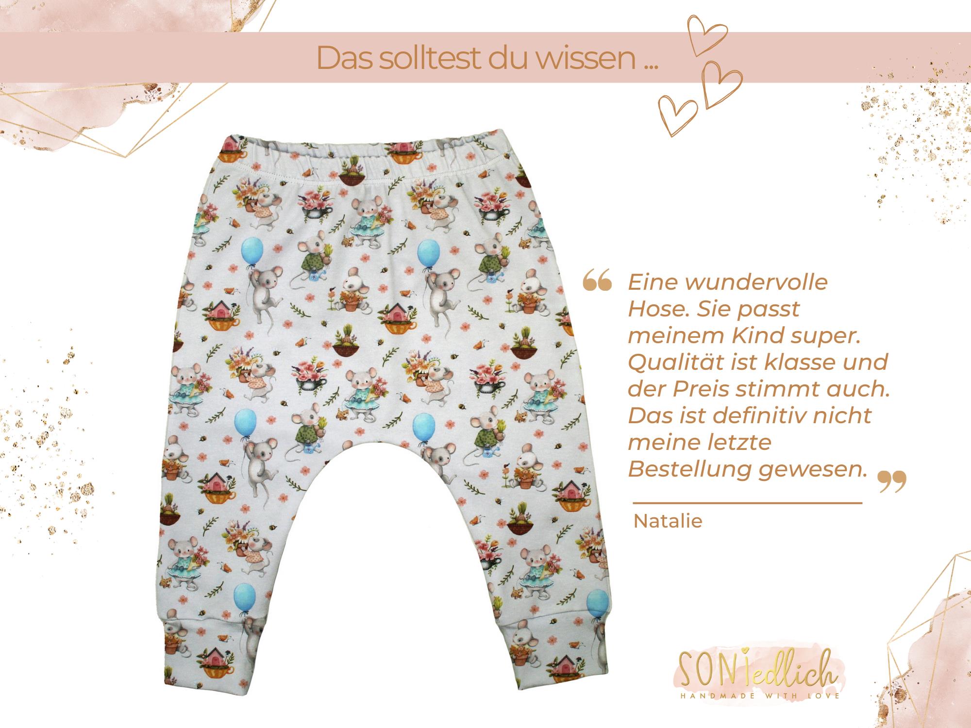 Slim Harem Pants für Babys und Kinder „sweet garden“ Bewertung