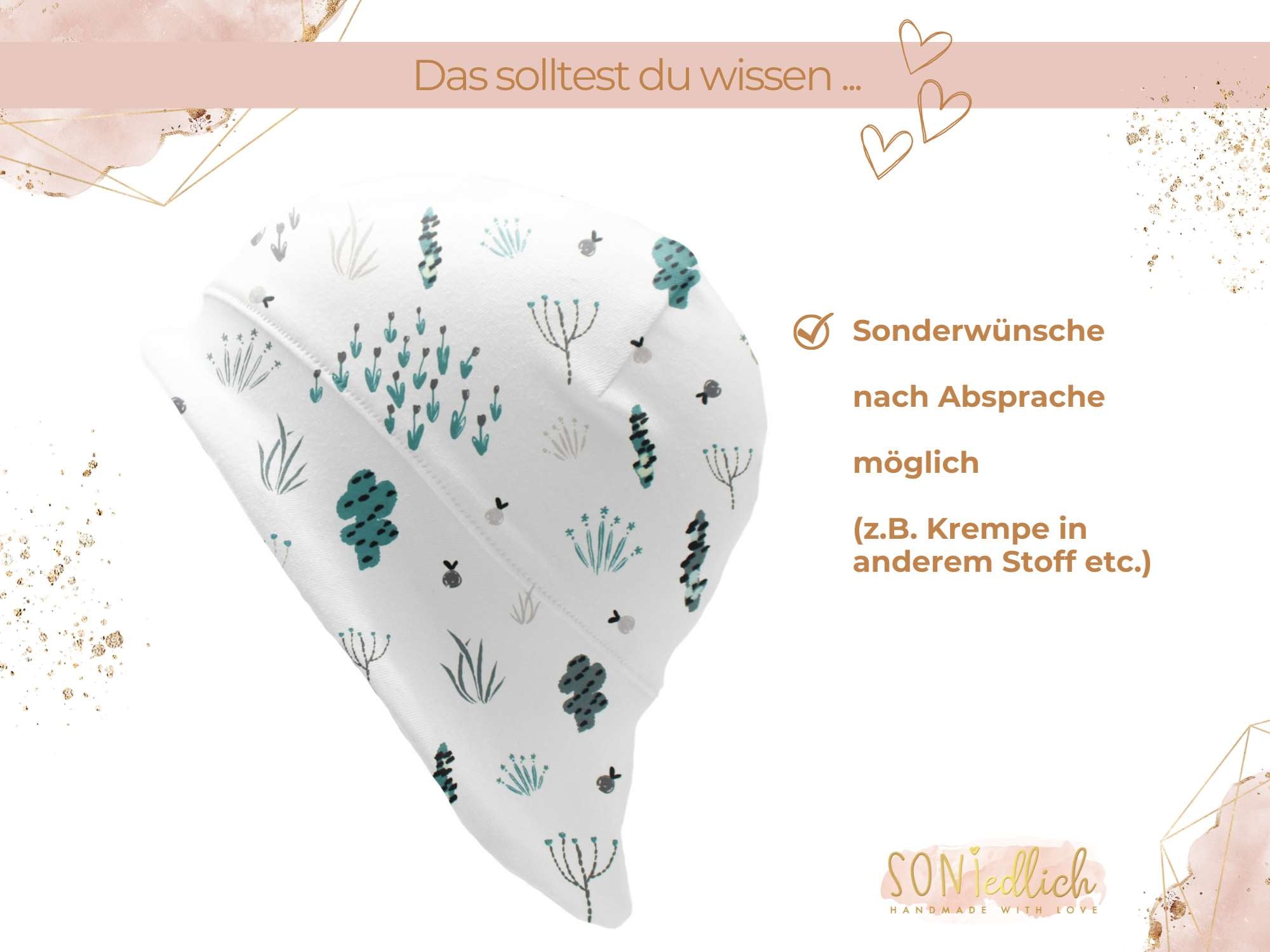 Sonnenhut für Babys und Kinder „bushes" Sonderwünsche
