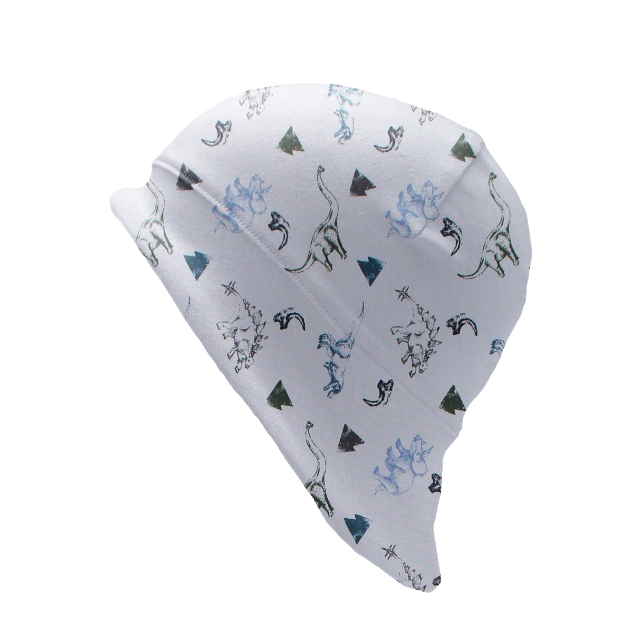 Sonnenhut für Babys und Kinder „Dinos hellgrau“