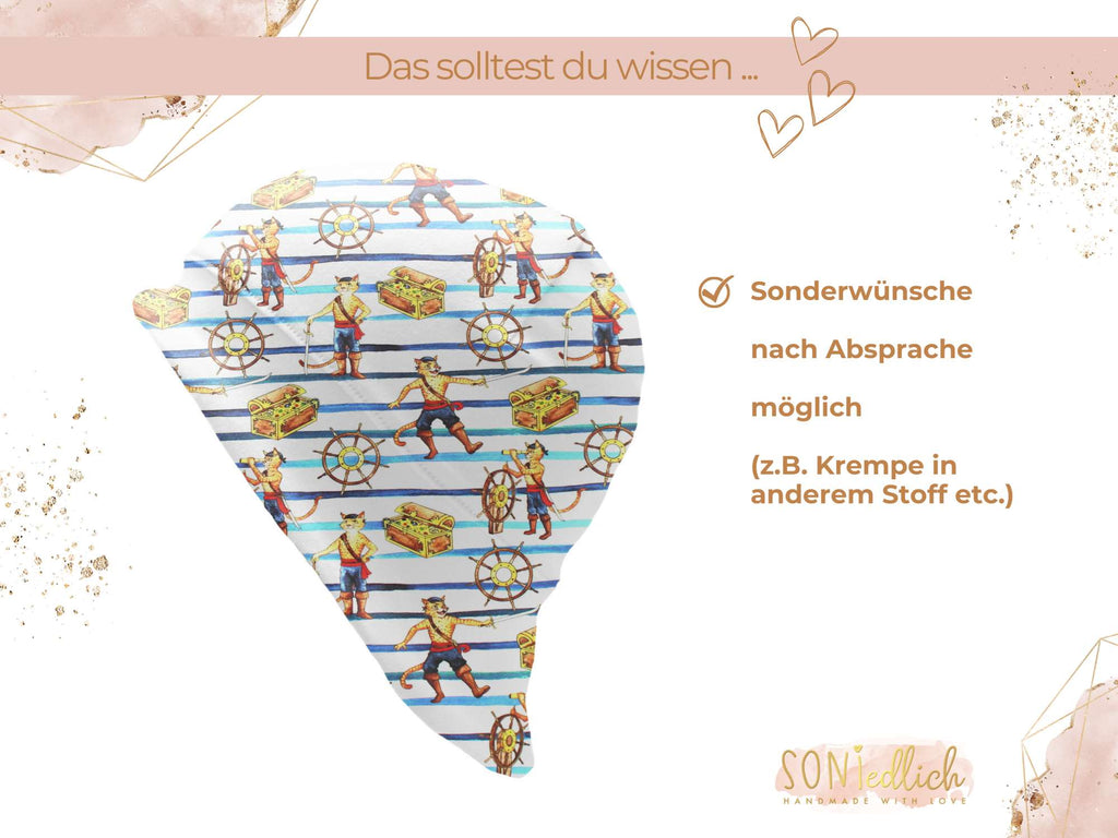 Sonnenhut für Babys und Kinder „gestiefelter Kater“ Sonderwünsche