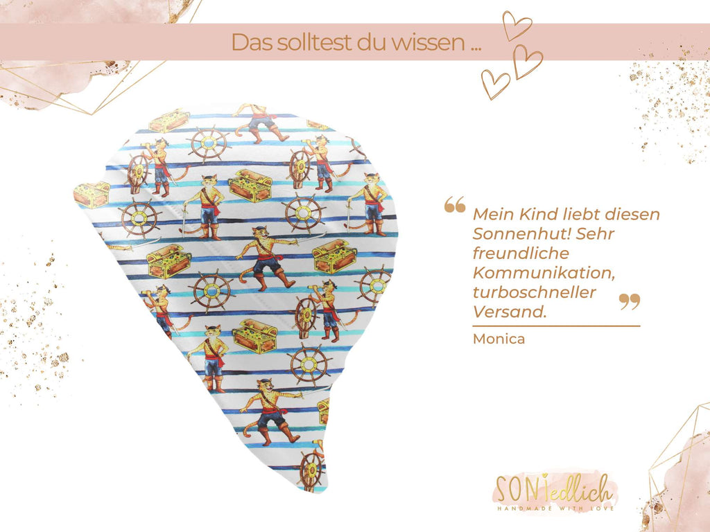 Sonnenhut für Babys und Kinder „gestiefelter Kater“ Bewertung
