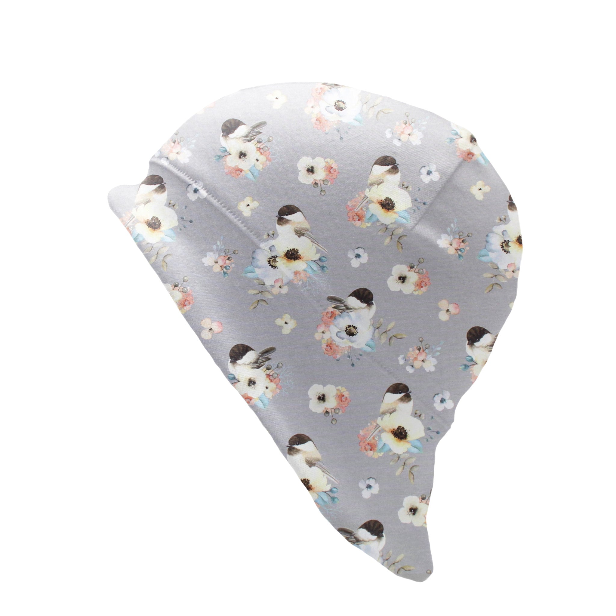 Sonnenhut für Babys und Kinder „little birds, grau“