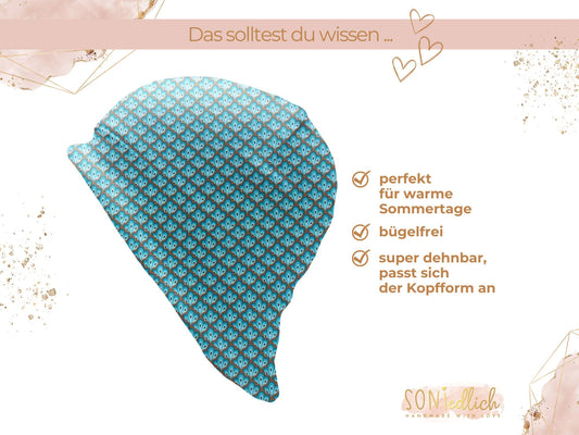 Sonnenhut für Babys und Kinder „Pfauenauge“ Beschreibung