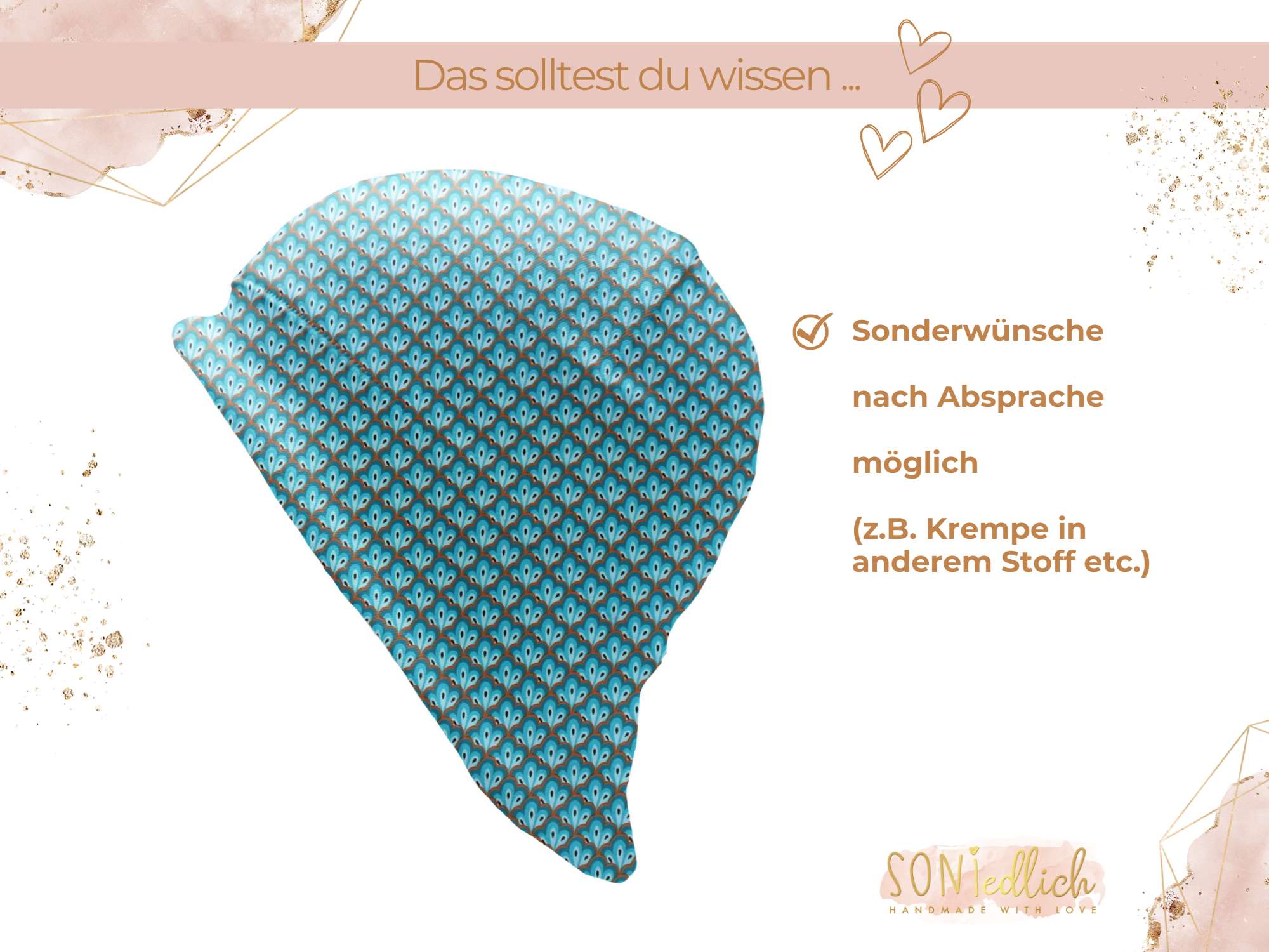 Sonnenhut für Babys und Kinder „Pfauenauge“ Sonderwünsche