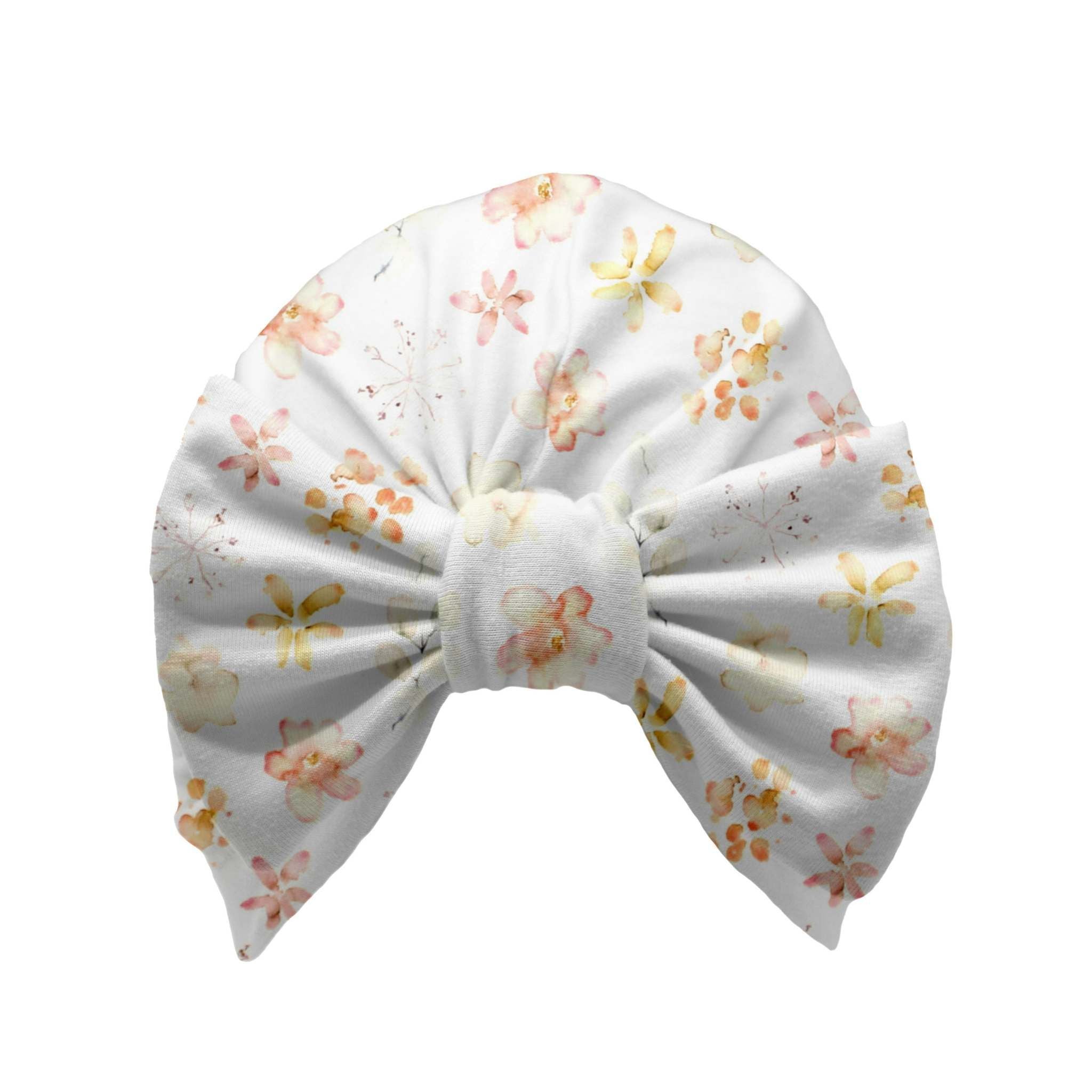 Turbanmütze "Aquarell Flowers"