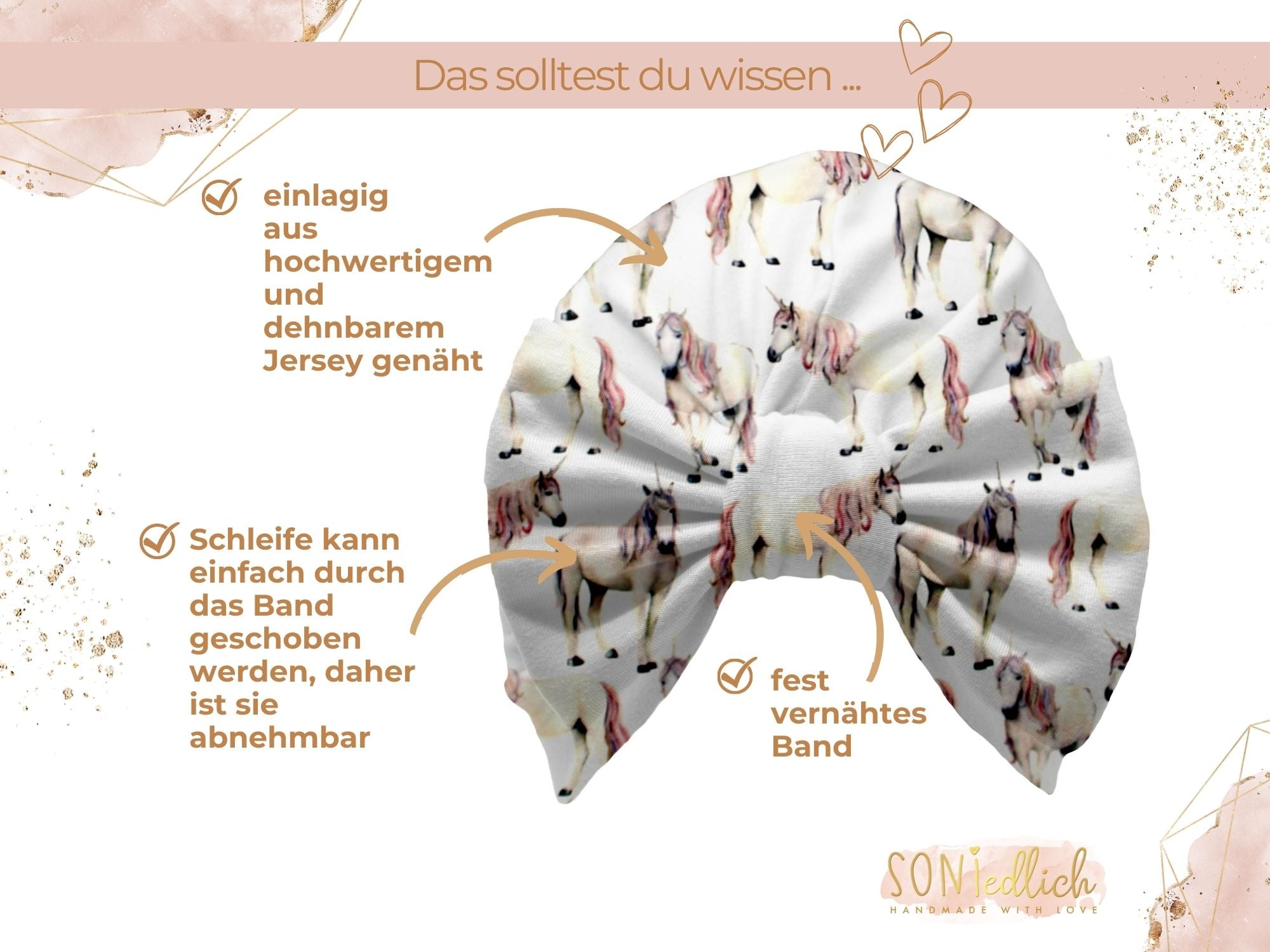 Turbanmütze „Einhorn“ Details
