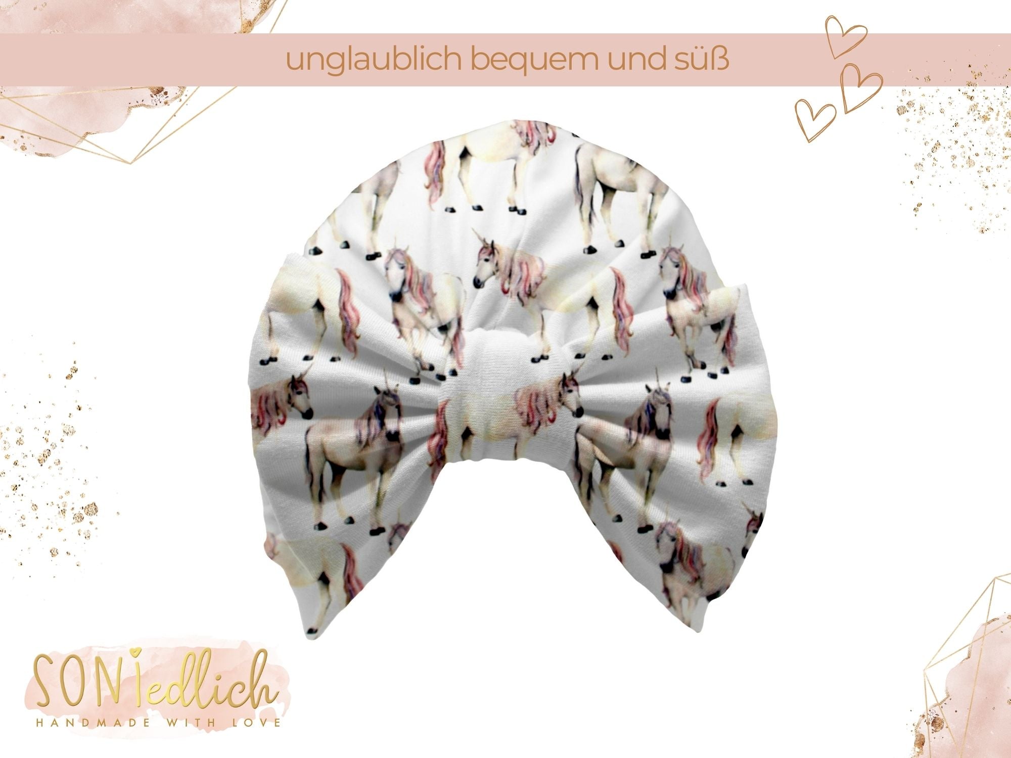 Turbanmütze „Einhorn“ Ansicht