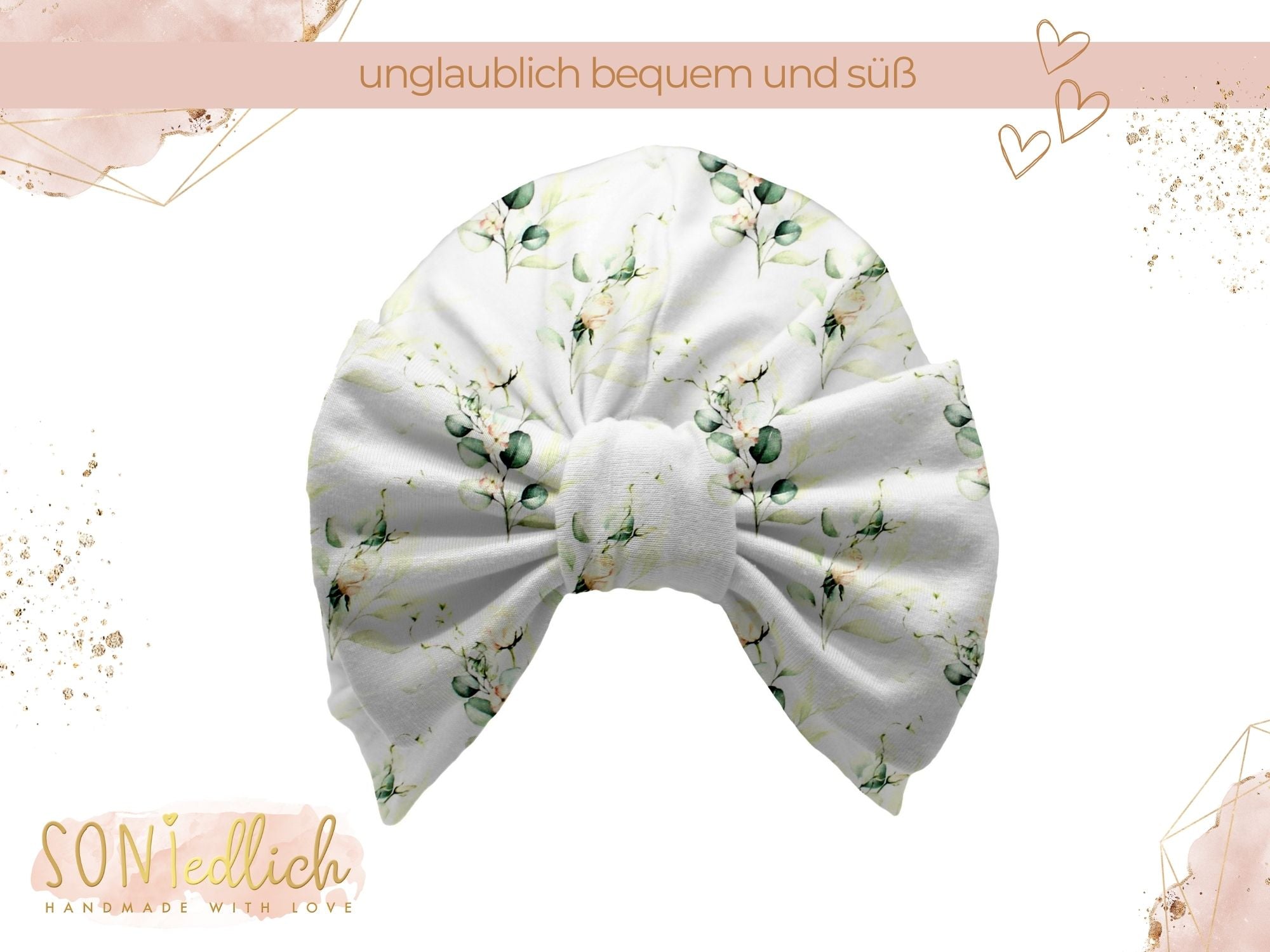 Turbanmütze „Eukalyptus“ Ansicht