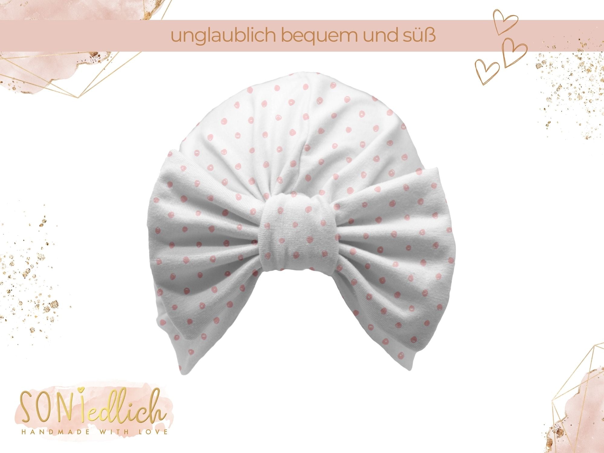 Turbanmütze „Kritzelpunkte“ Ansicht