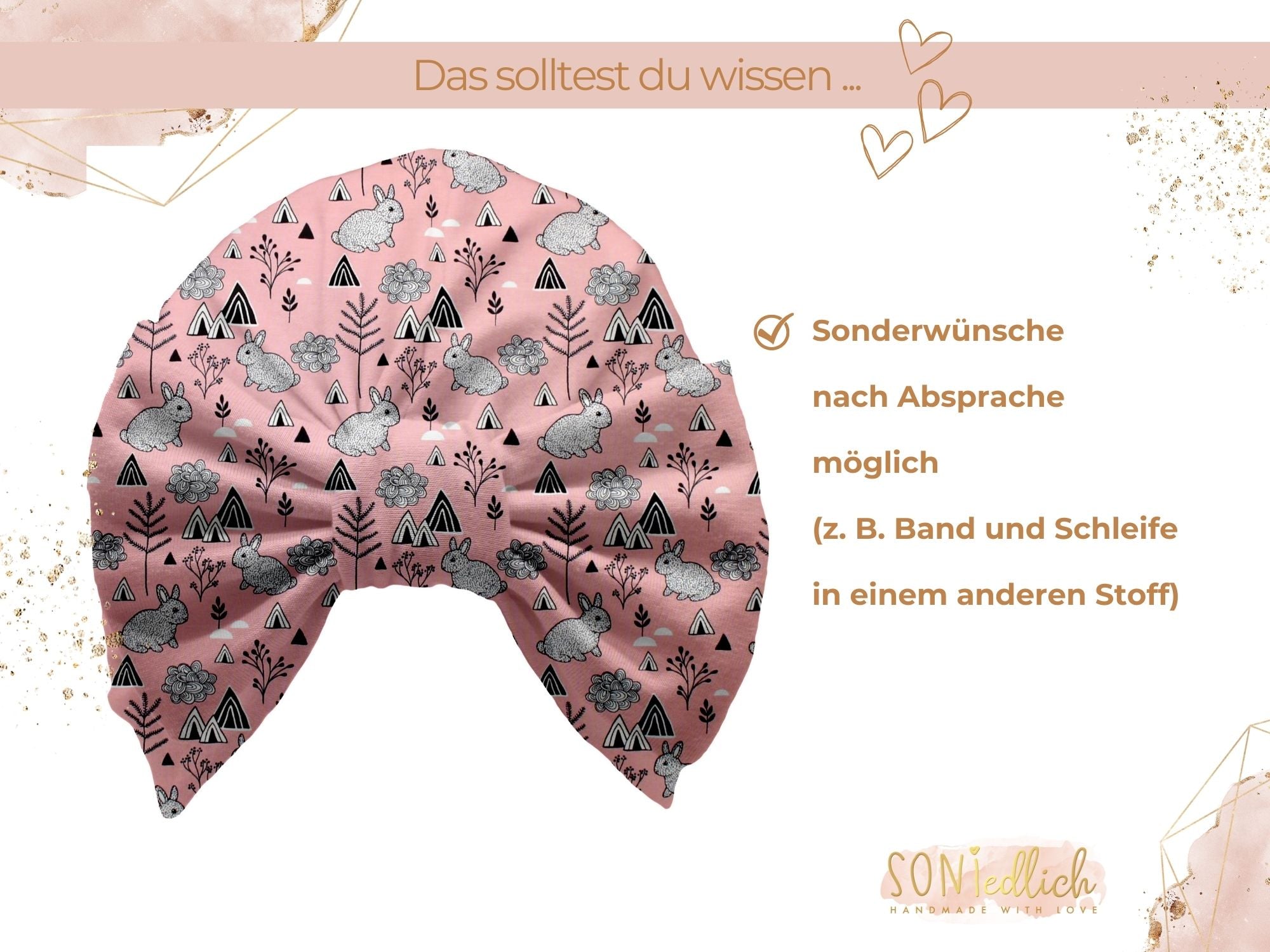 Turbanmütze „mountain bunny“ Sonderwünsche